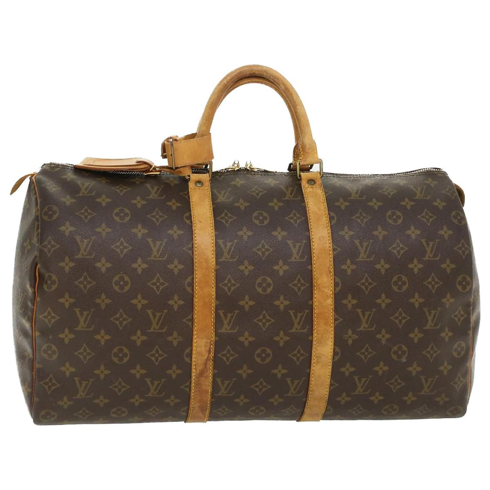 Louis Vuitton KeepAll bags/sizes  Louis vuitton keepall 50, Louis vuitton  handbags, Louis vuitton keepall