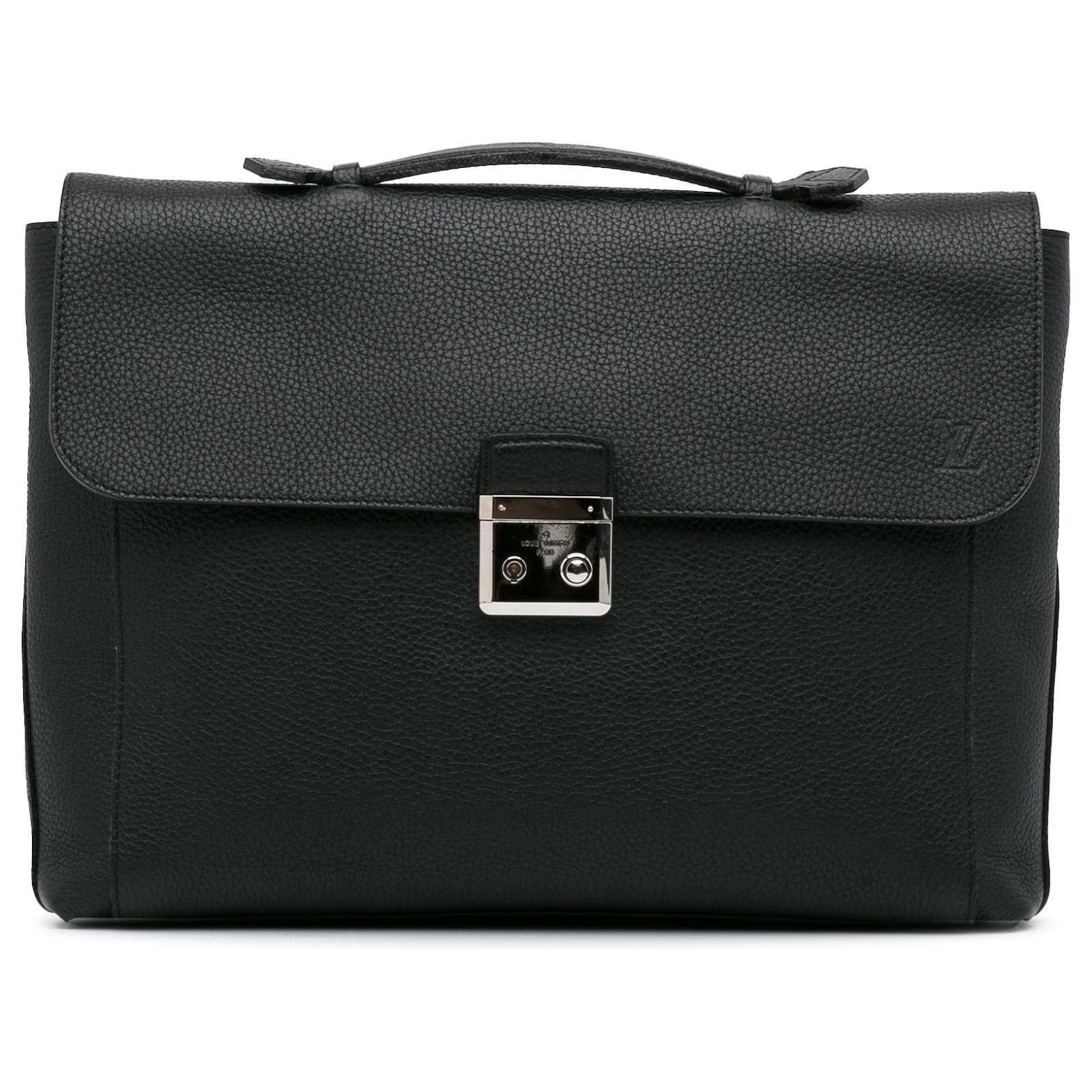Louis Vuitton Lock Briefcase Monogram Taurillon Leather