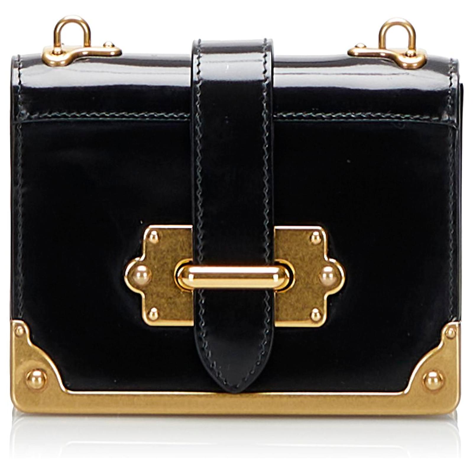 Prada Patent Calf Leather Handbag