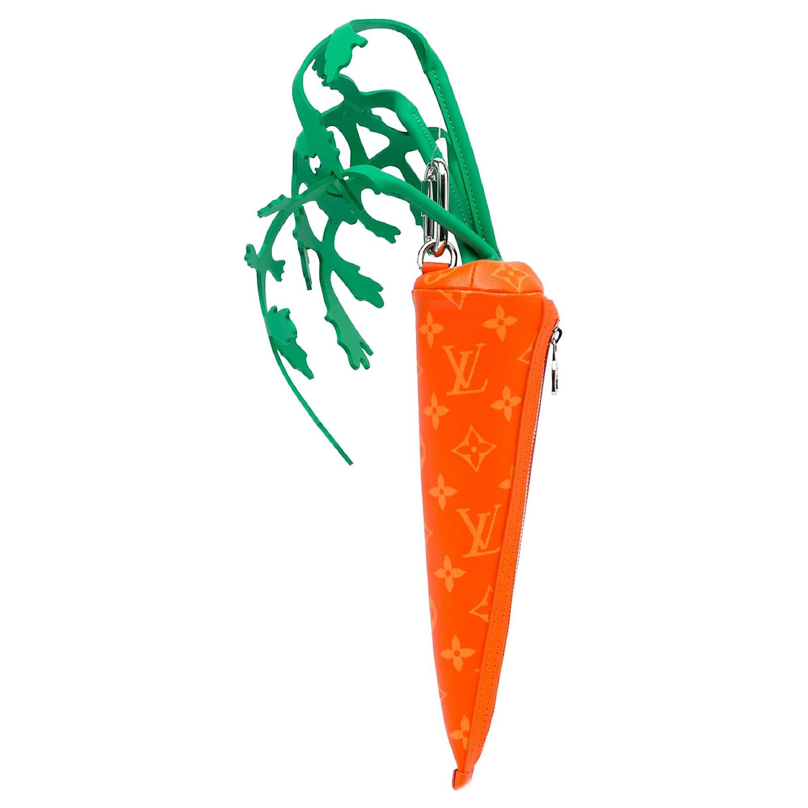 LOUIS VUITTON Monogram Carrot Pouch Orange 1266761