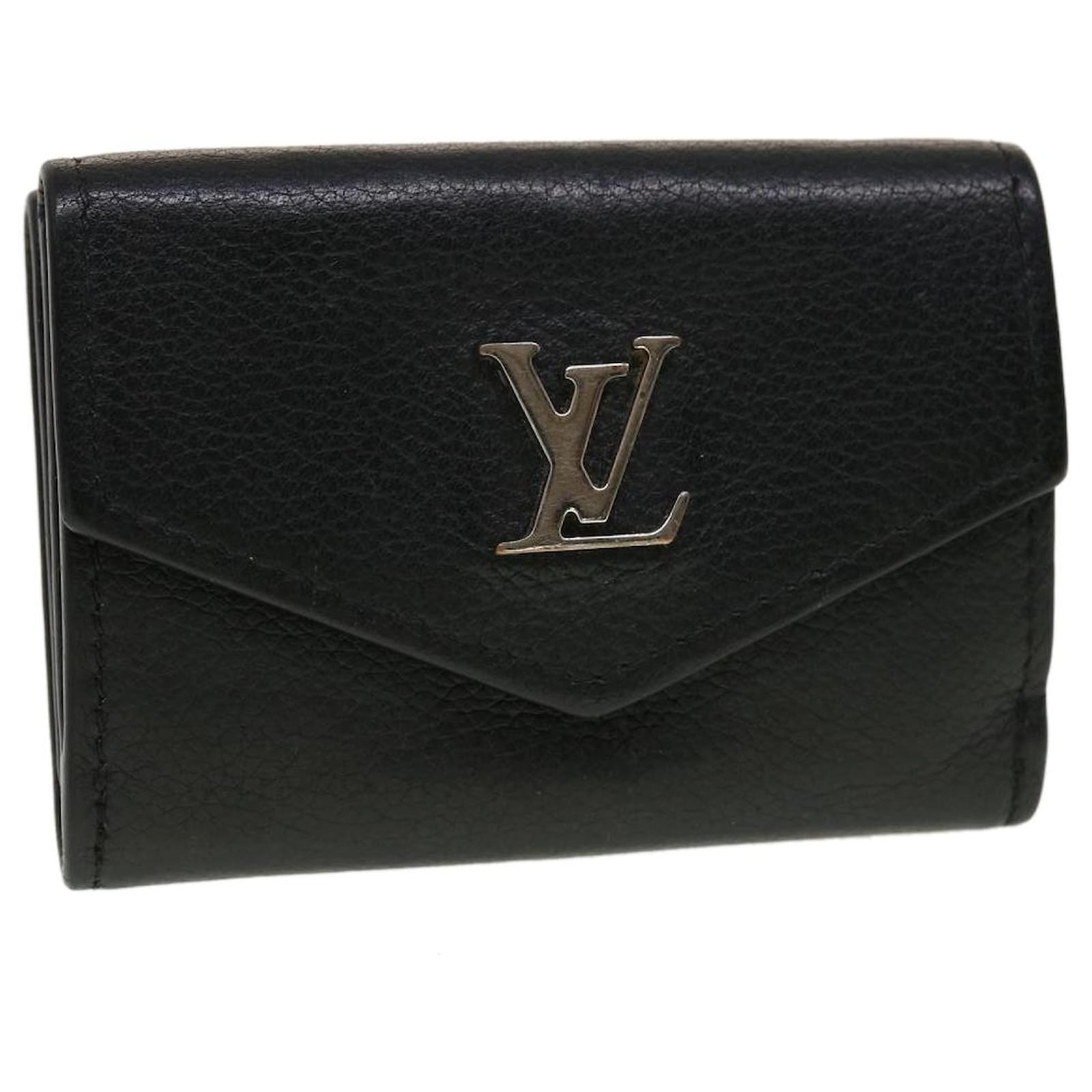 LOUIS VUITTON Portefeuille Rock Mini Wallet Taurillon Black M63921 LV Auth  45068 Leather ref.964621 - Joli Closet