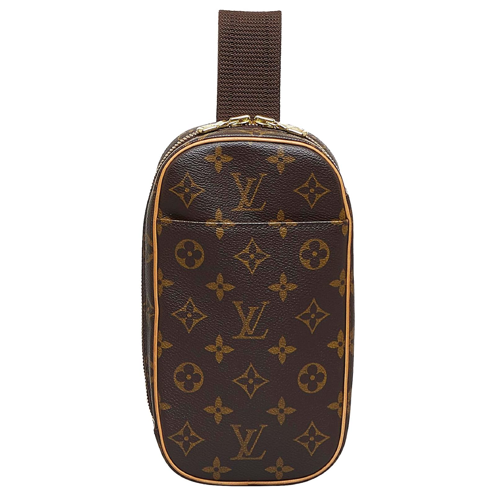 Louis Vuitton Brown Monogram Pochette Gange Cloth ref.964749