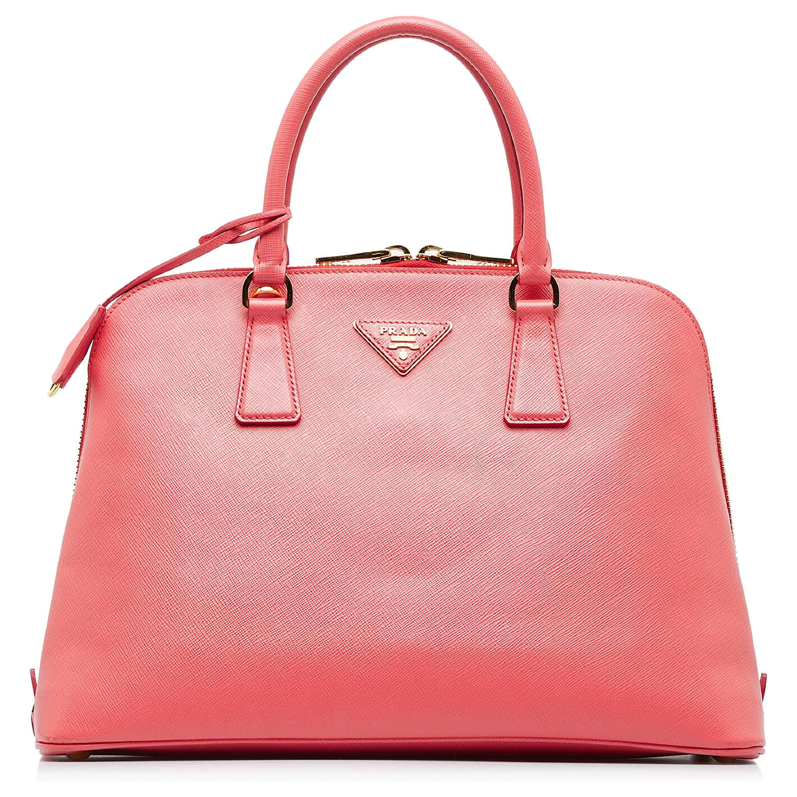 Prada Pink Saffiano Lux Promenade Leather Pony-style calfskin ref.964787 -  Joli Closet
