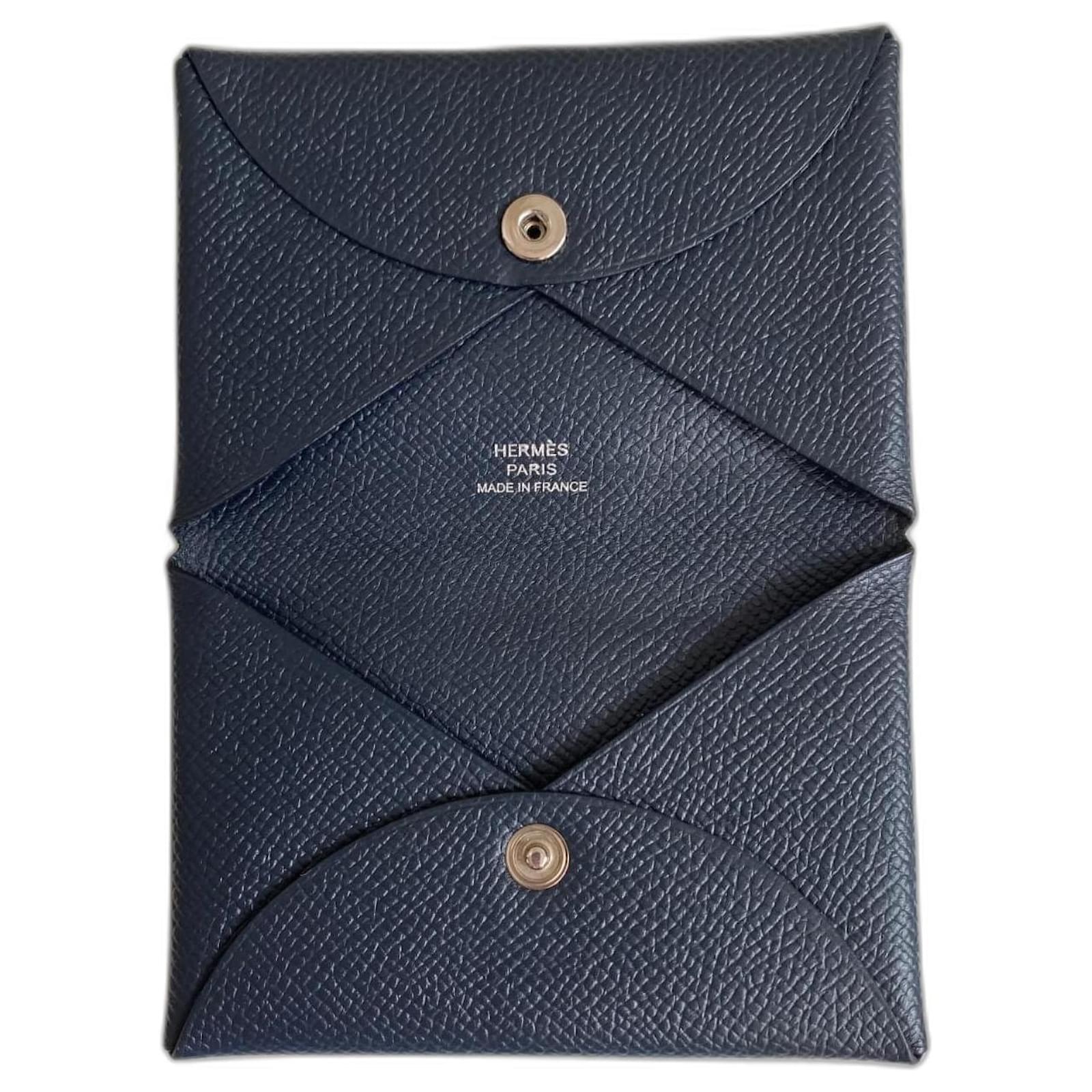 Hermès Calvi Blue Leather ref.964944 - Joli Closet