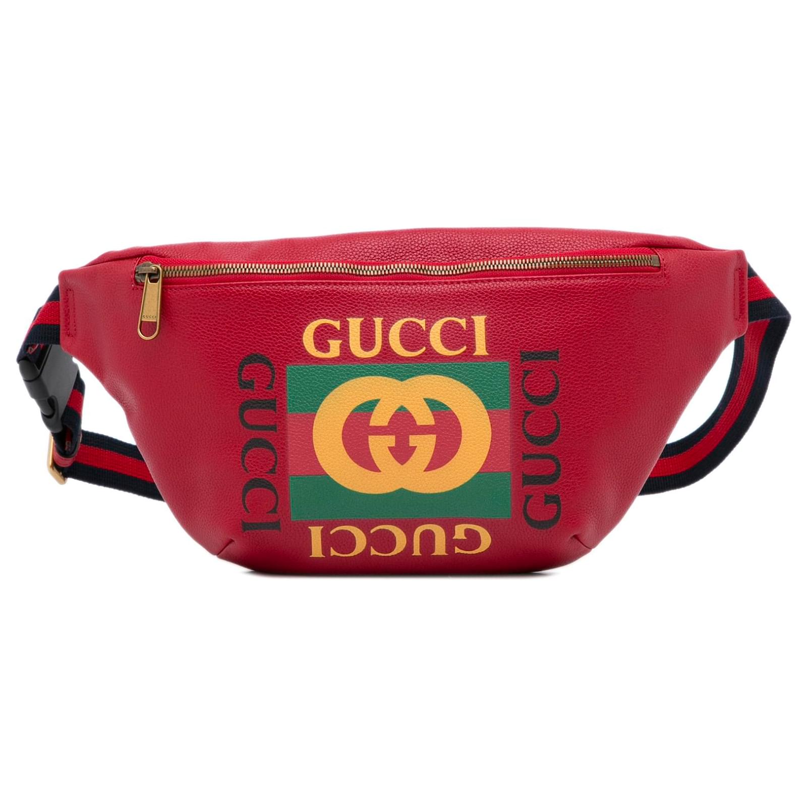 Brown Gucci X MLB GG Canvas LA Dodgers Convertible Belt Bag