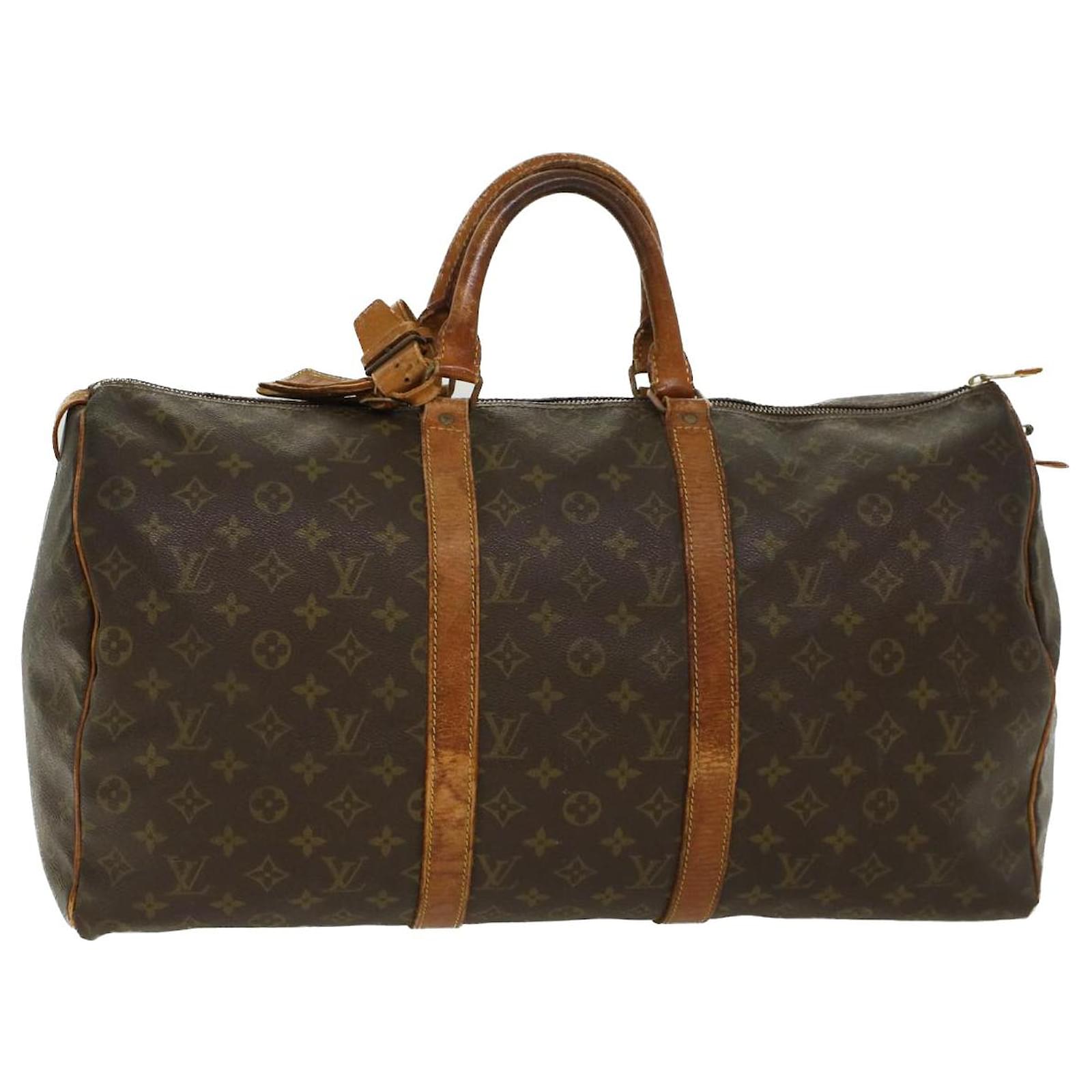 Louis Vuitton KeepAll bags/sizes  Louis vuitton keepall 50, Louis vuitton  handbags, Louis vuitton keepall
