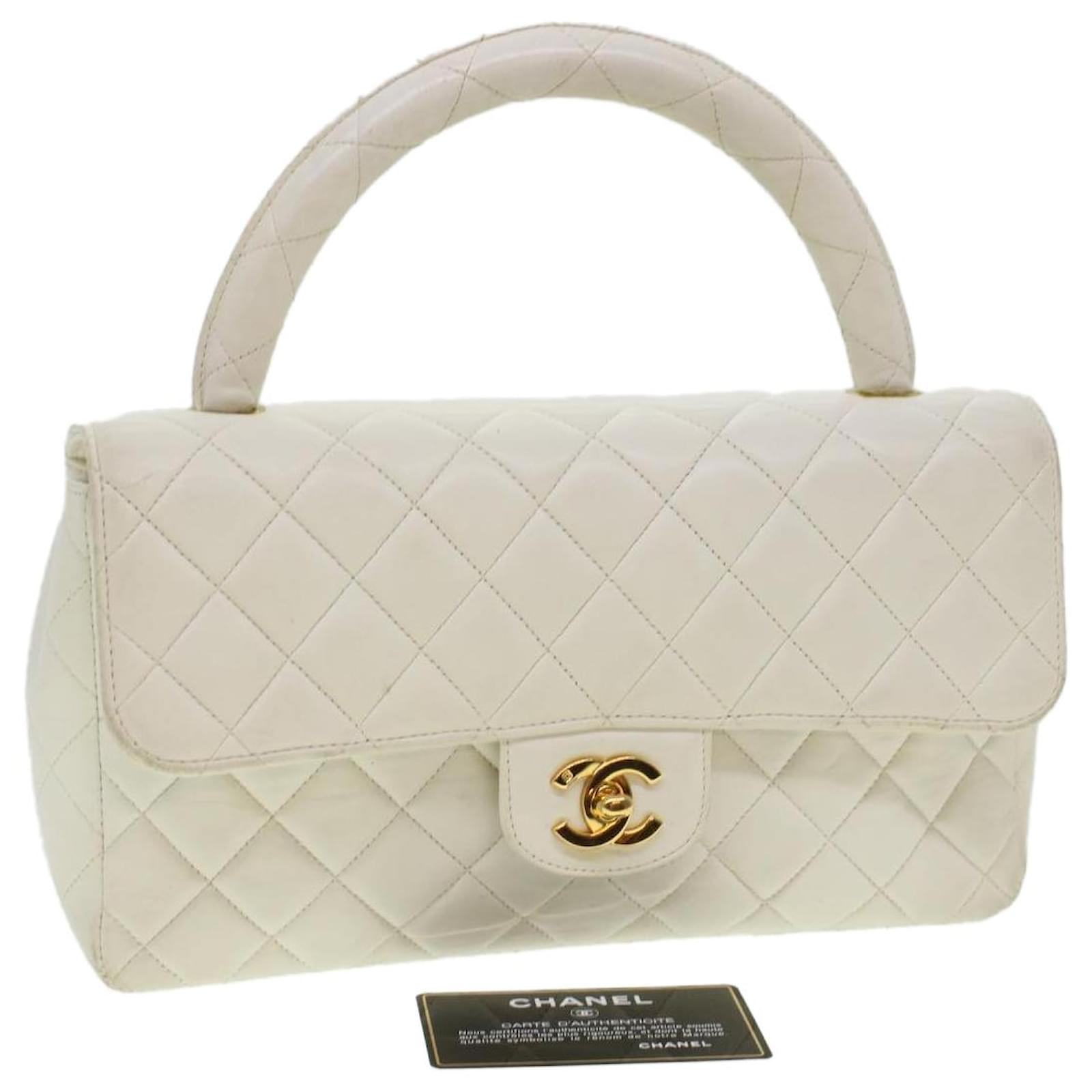 chanel quilted fabric purse