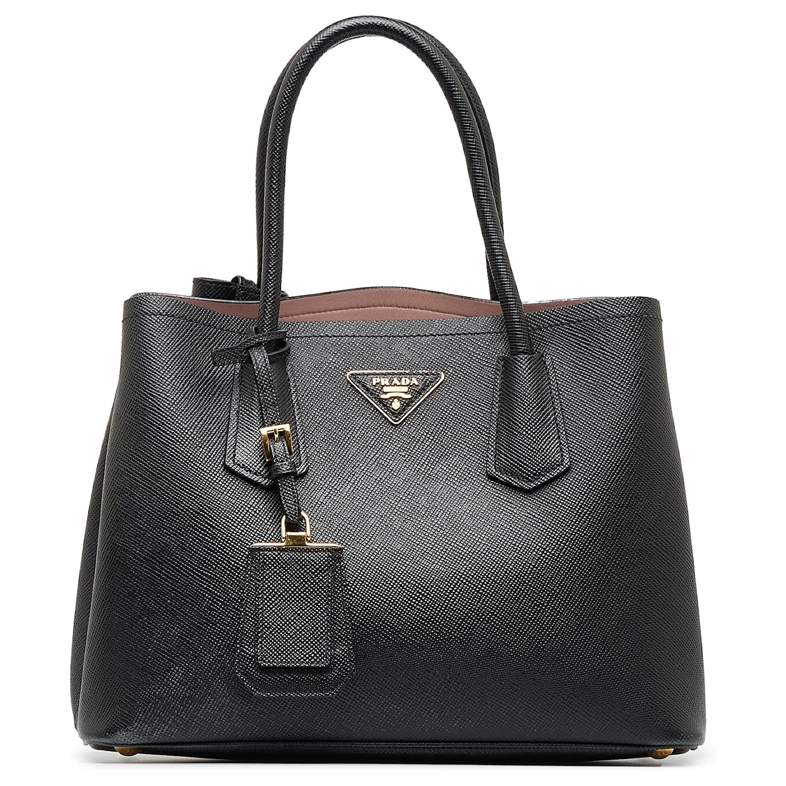 Prada, Bags, Prada Saffiano Cuir Double Medium Tote Bag