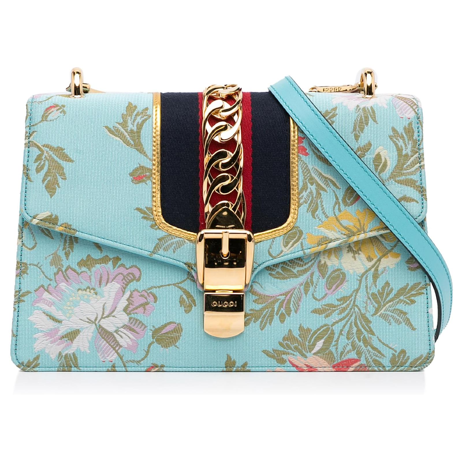 Gucci White Small Bee Star Sylvie Crossbody