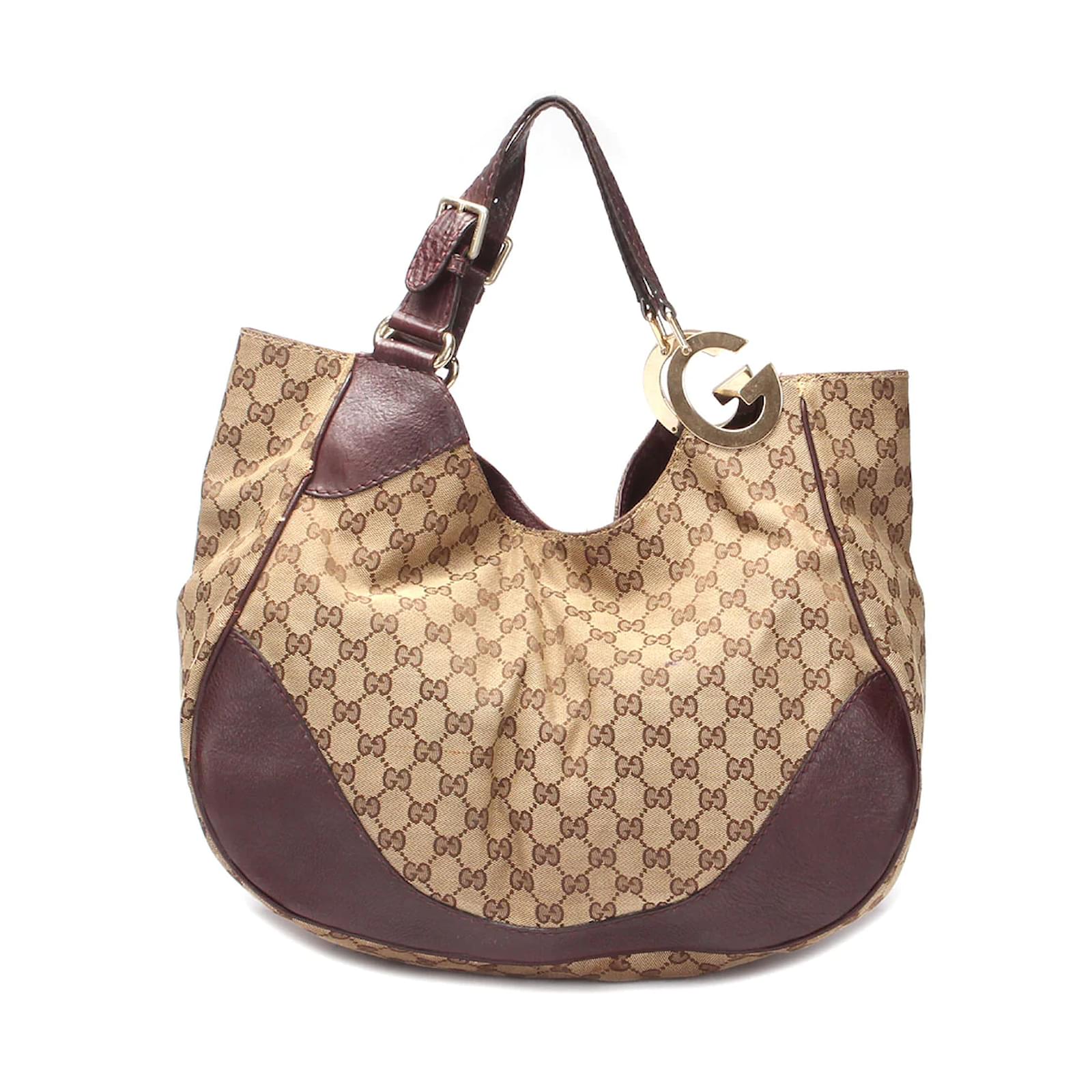 Gucci Beige/Brown GG Canvas and Leather Brick Lane Tote Gucci