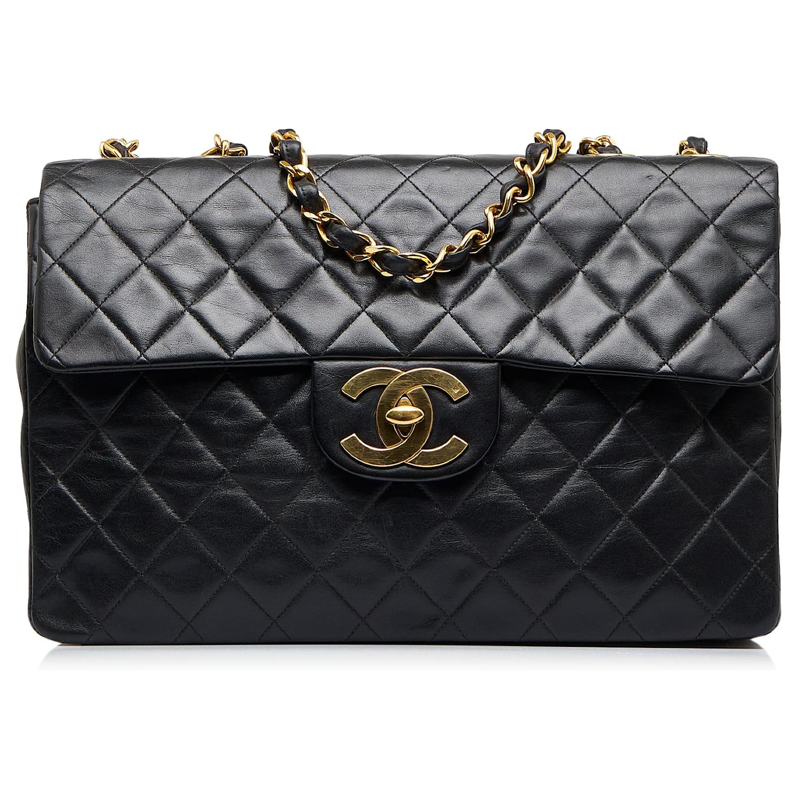 At Auction: CHANEL - Classic 08 Single Flap Bag - Blue Quilted