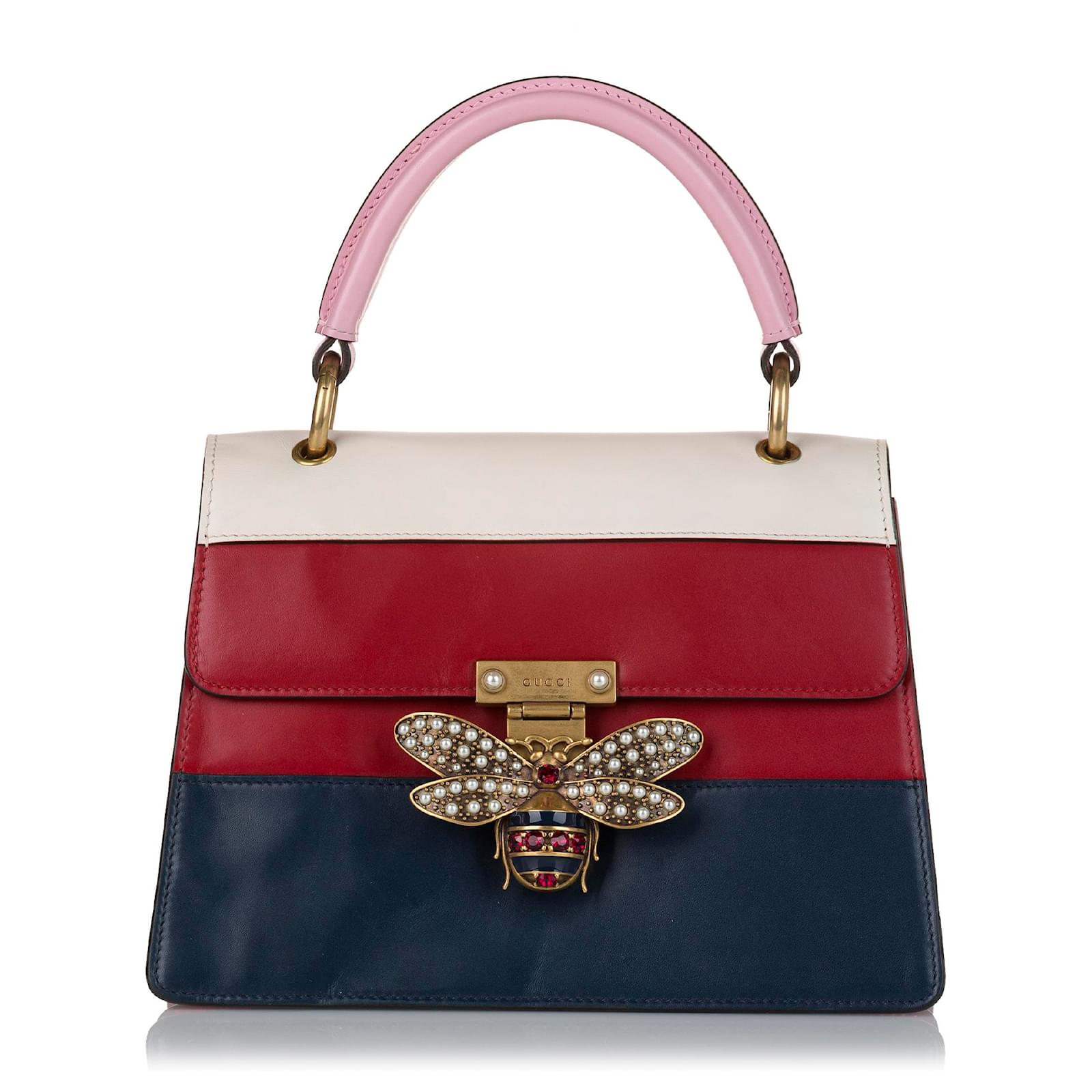 Gucci Queen Margaret Bee Blind For Love Leather Bag