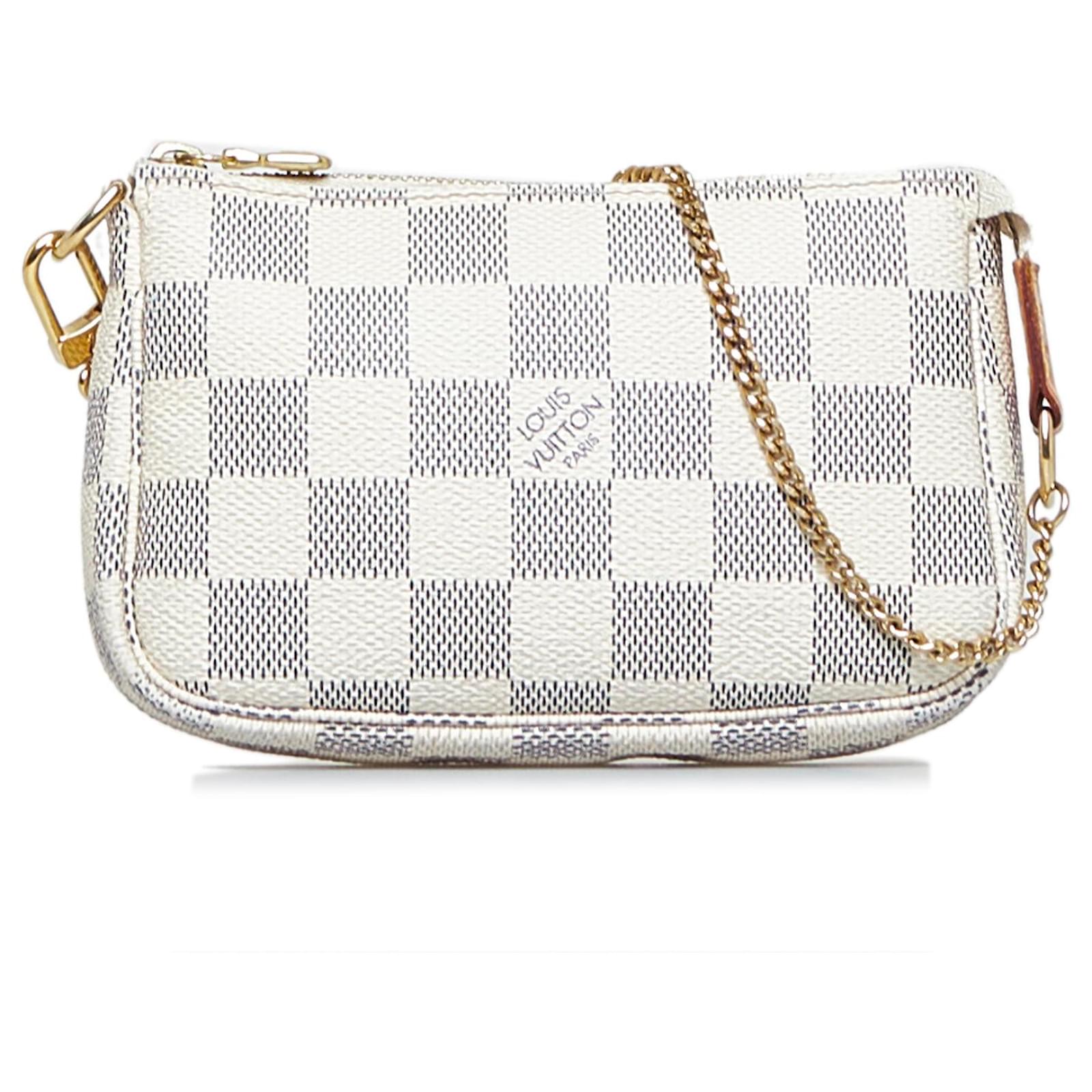 Louis Vuitton Pochette Damier Azur Mini White/Blue