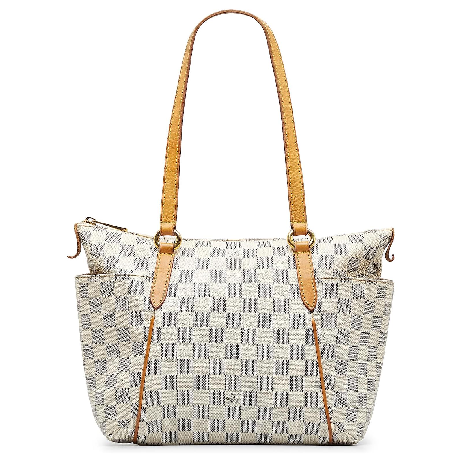 Louis Vuitton Damier Azur Siracusa Pm Canvas Crossbody Bag (pre-owned) in  Gray