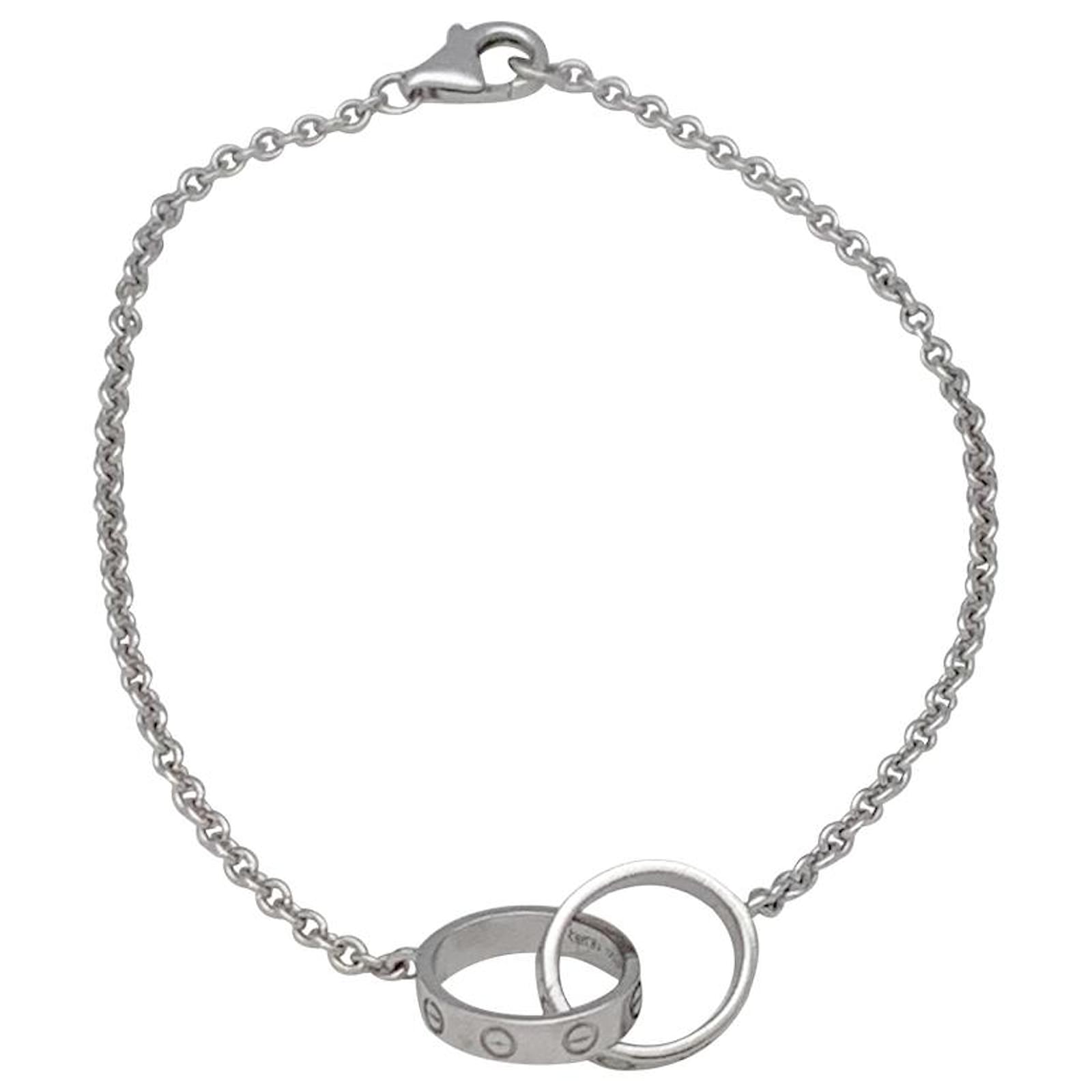 Cartier White Gold LOVE Chain Bracelet