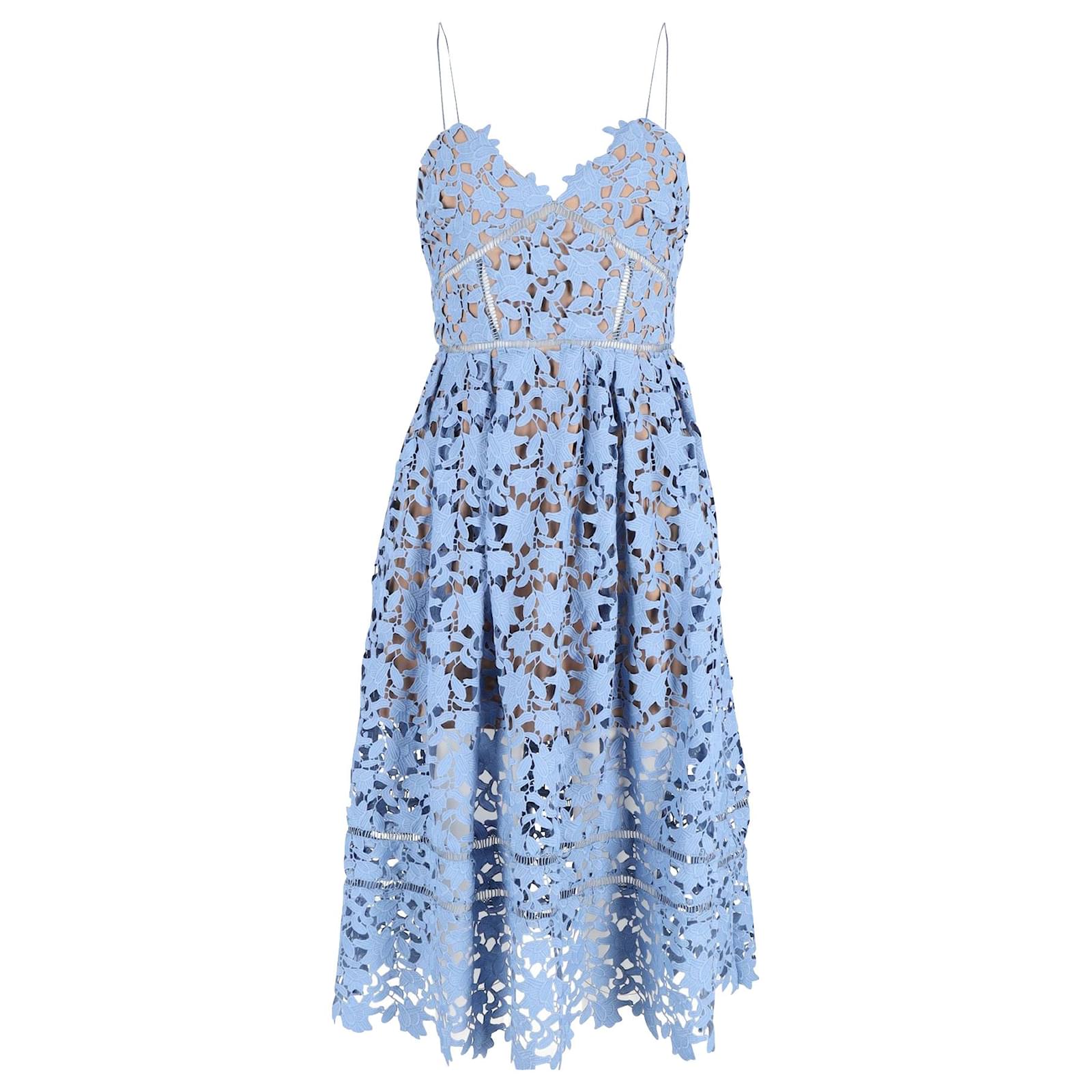 Self portrait Self-Portrait Azaelea Lace Midi Dress in Blue