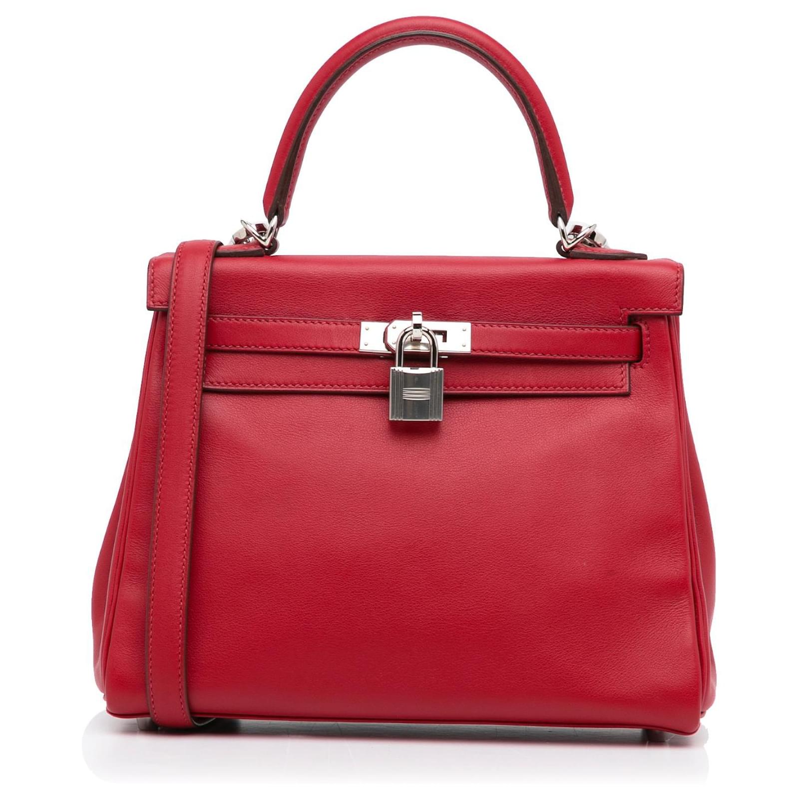 Hermès hermes kelly 25 in swift leather Red ref.967591 - Joli Closet