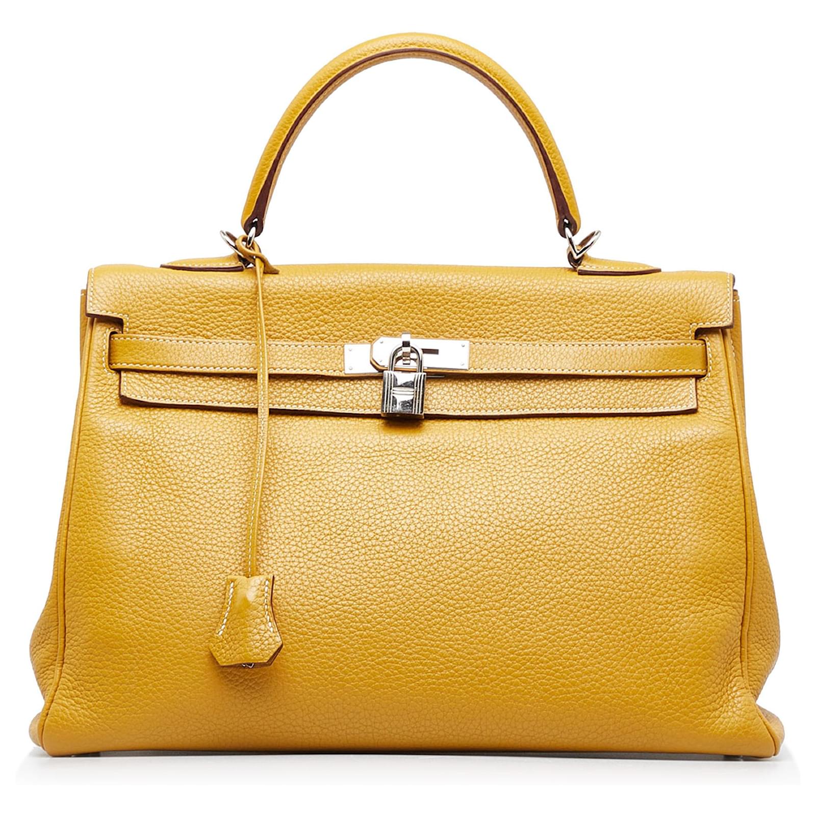 Hermes Birkin 35 Soufre GHW Gold 2013 New Color-Lime yellow- kelly