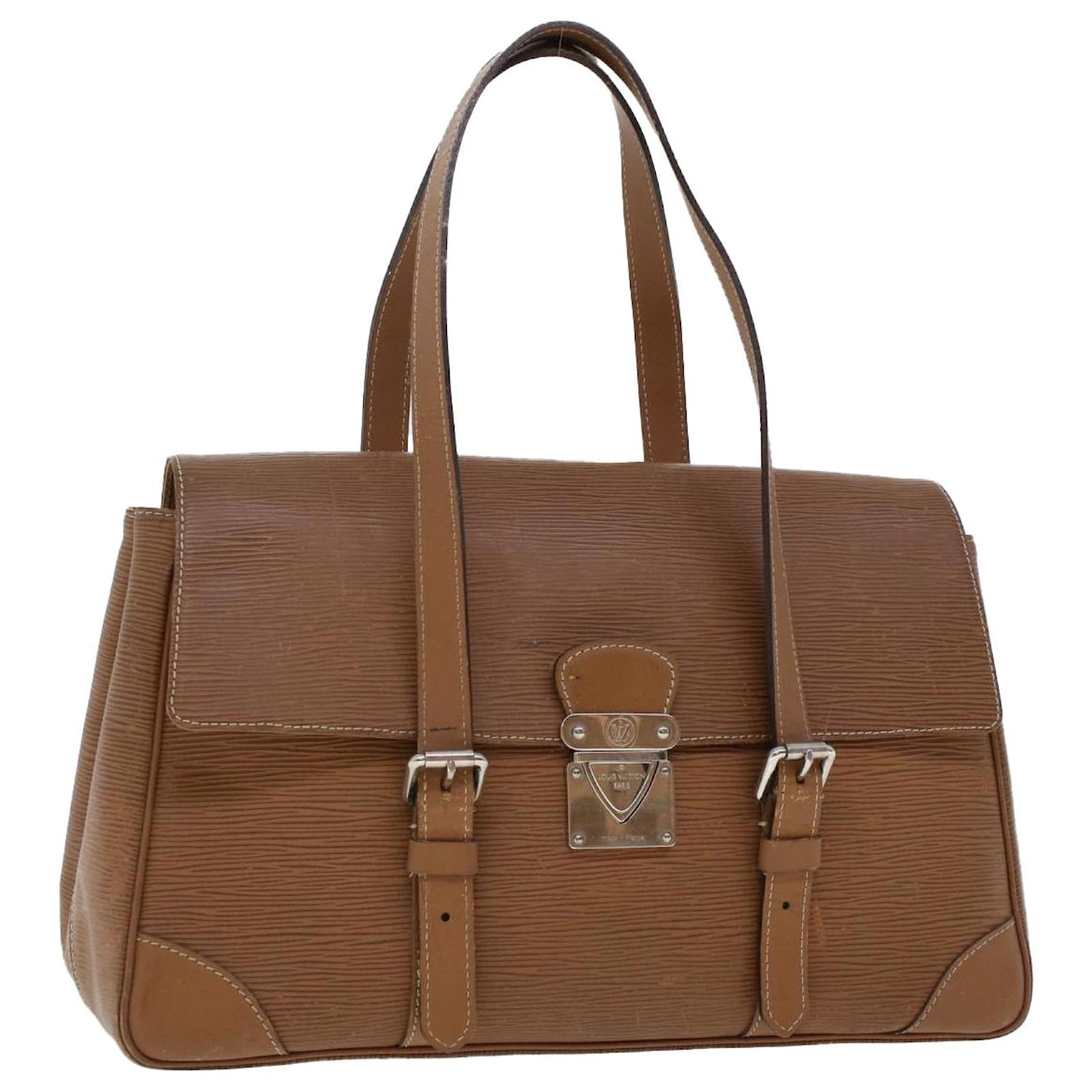 sac a main louis vuitton noe pm en cuir epi camel