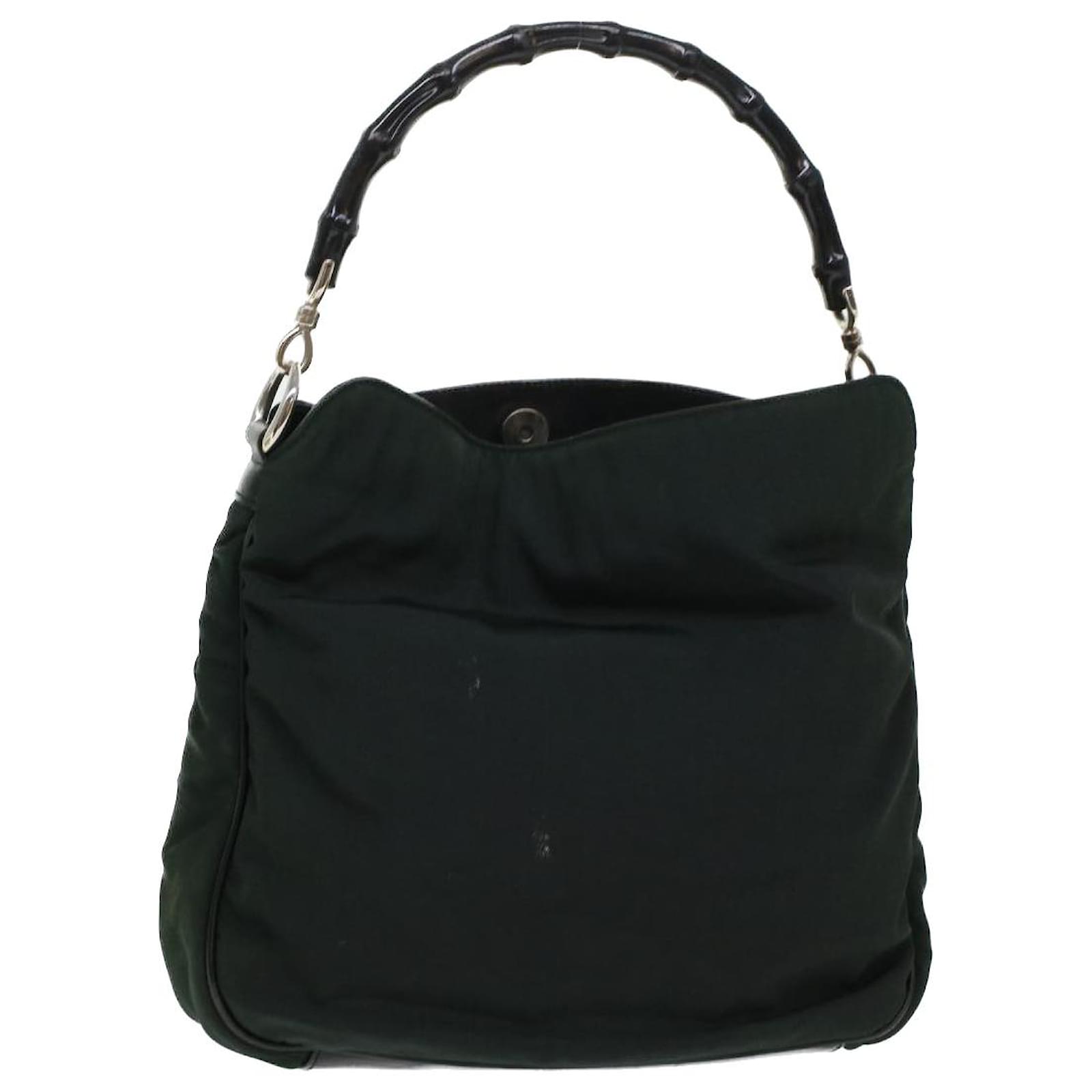 Gucci, Bags, Green Gucci Bamboo Shoulder Bag