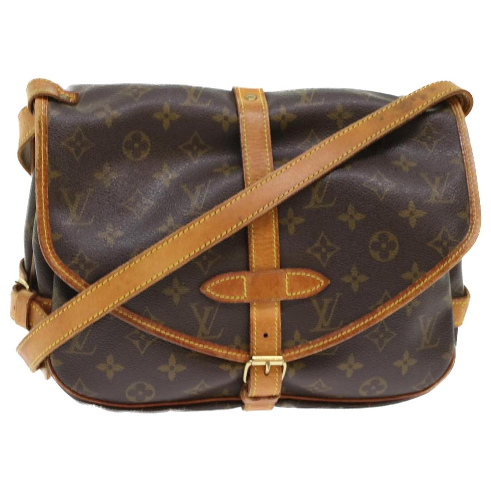 LOUIS VUITTON Shoulder Bag M42256 Saumur 30 Monogram canvas/Leather Br –