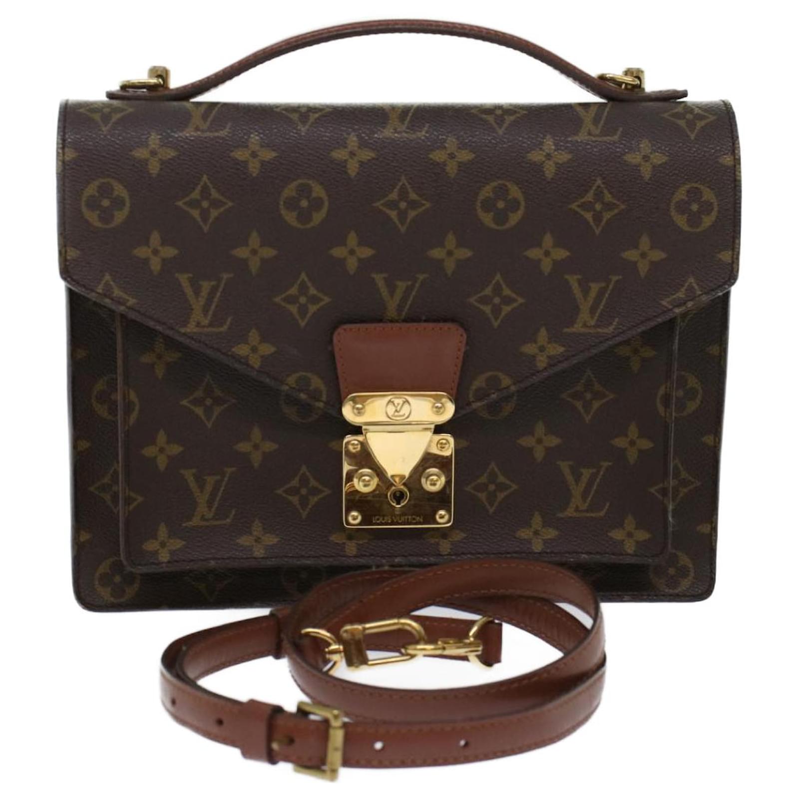 Louis Vuitton Monogram Monceau 28 Hand Bag 2way M51185 LV Auth 46093 Cloth  ref.968273 - Joli Closet