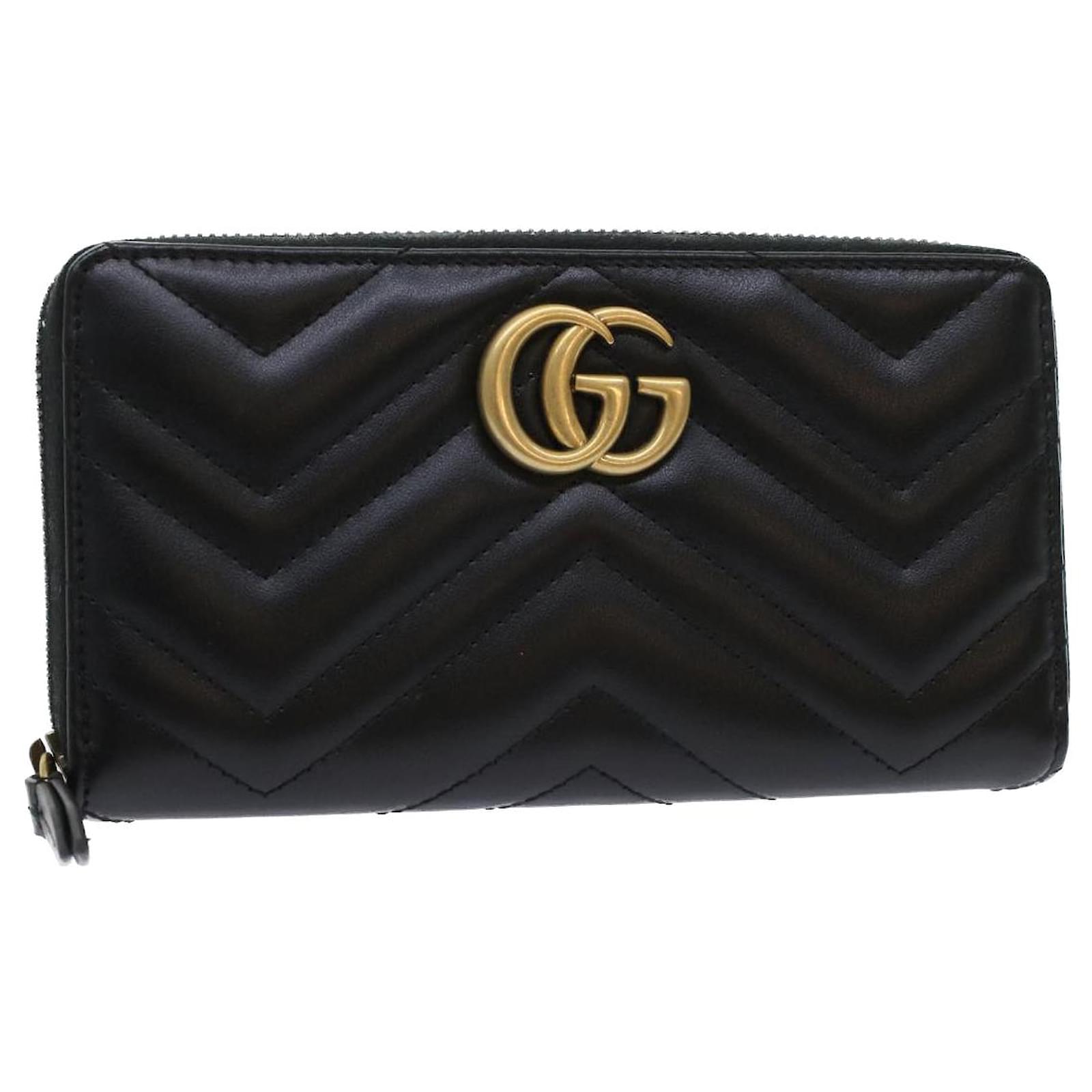 CHANEL MATELASSE Plain Leather Long Wallet Long Wallets