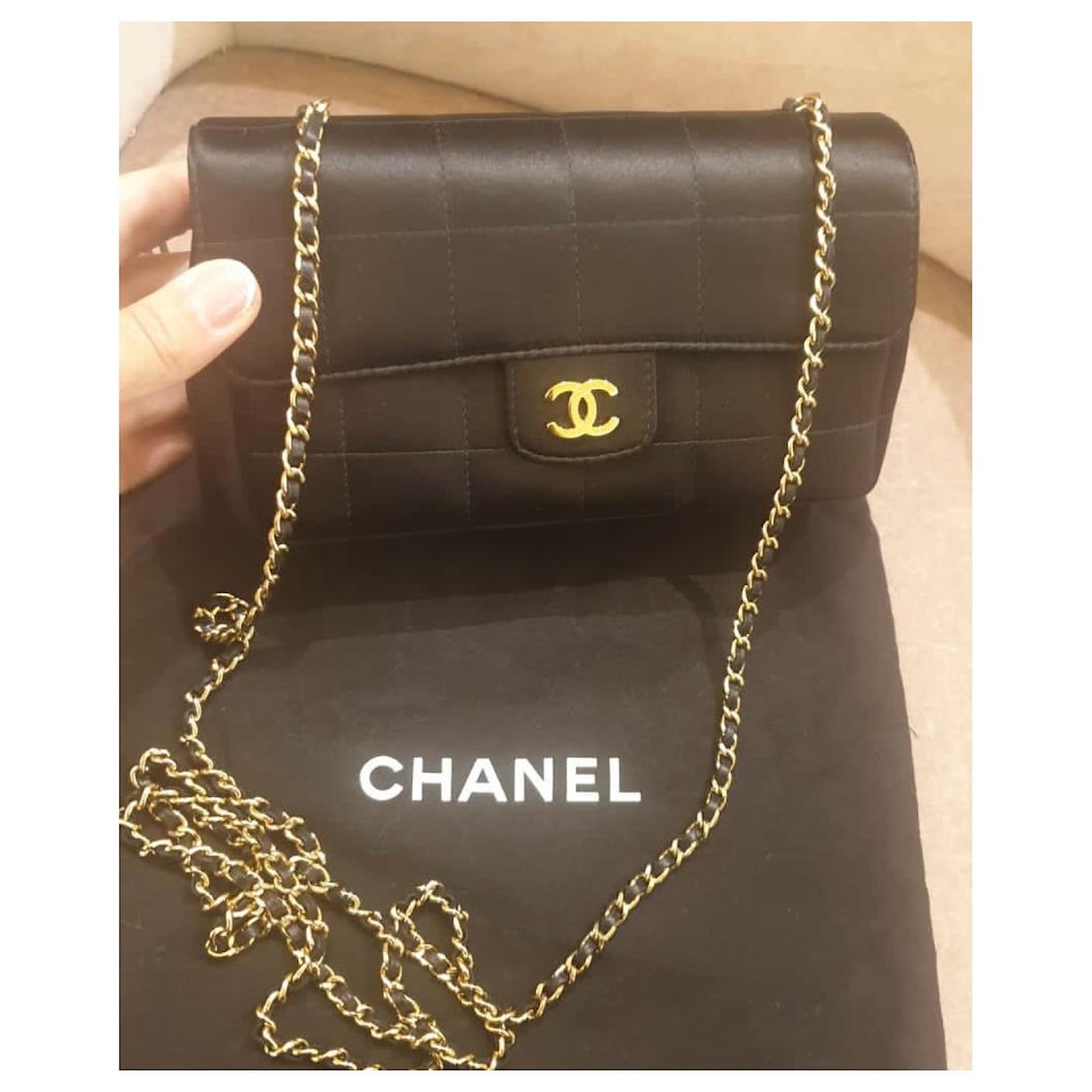 Chanel Handbags Black Satin ref.968736 - Joli Closet
