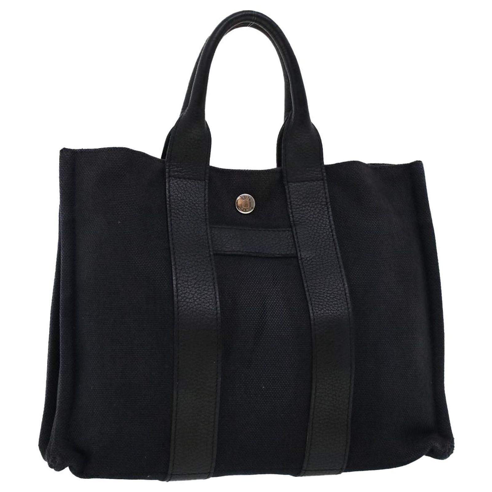 Sac à Main HERMES Courchevel Noir/argent - Taille Petit Modèle Haricot - Occasion