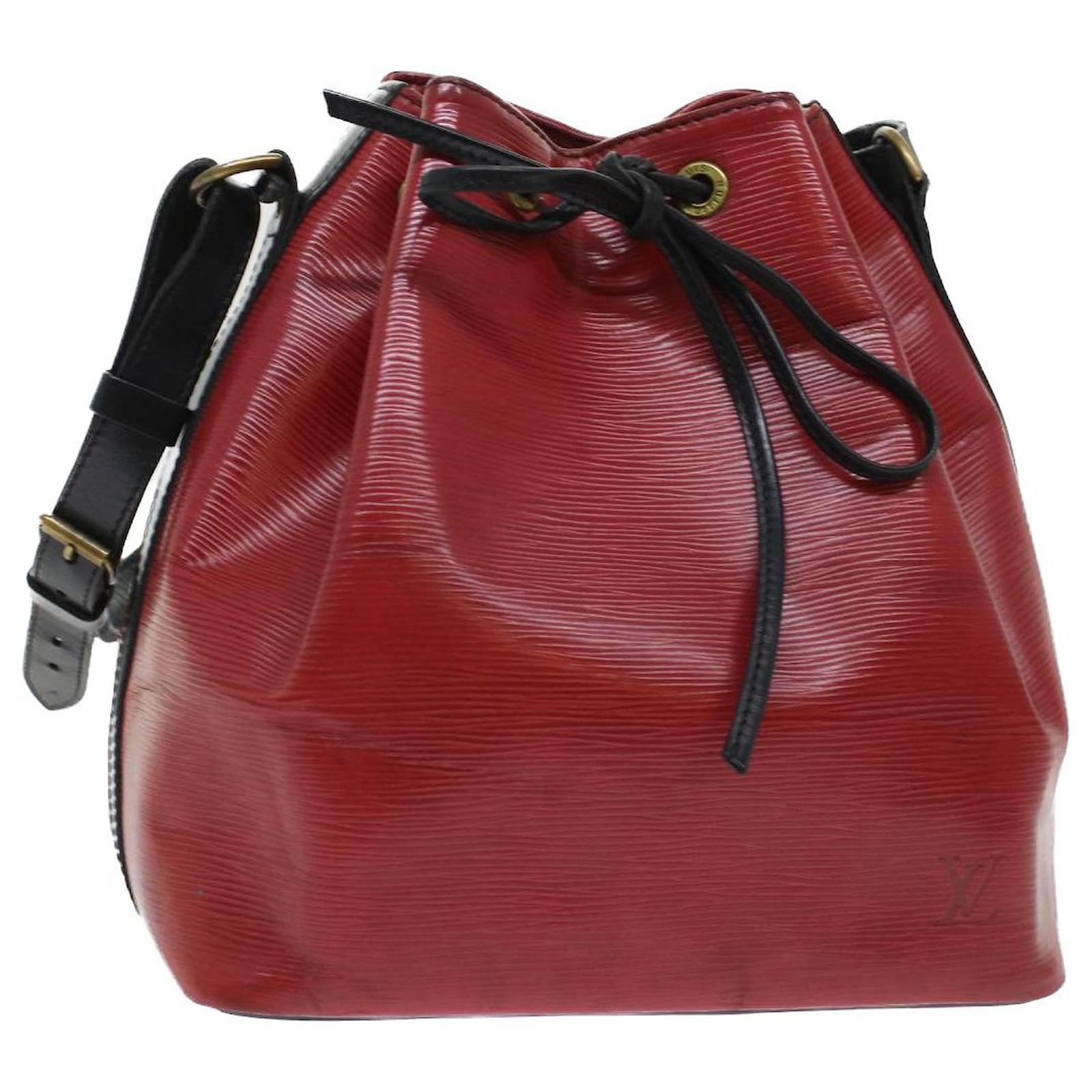 Louis Vuitton Red/Black Epi Leather Petit Noe Bag Louis Vuitton
