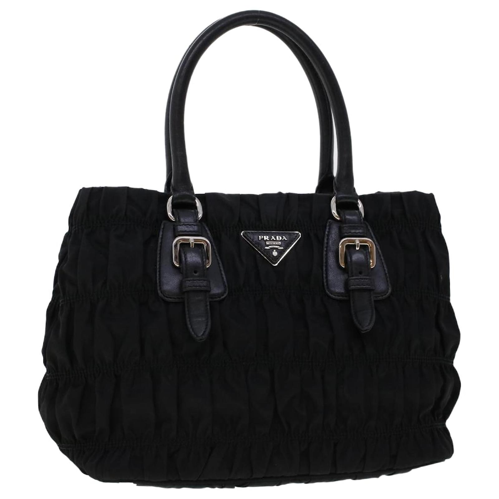 PRADA Hand Bag Nylon Black Auth 45915 ref.968836 - Joli Closet PRADA Hand Bag Nylon Black Auth 45915 ref.968836 - Joli Closet