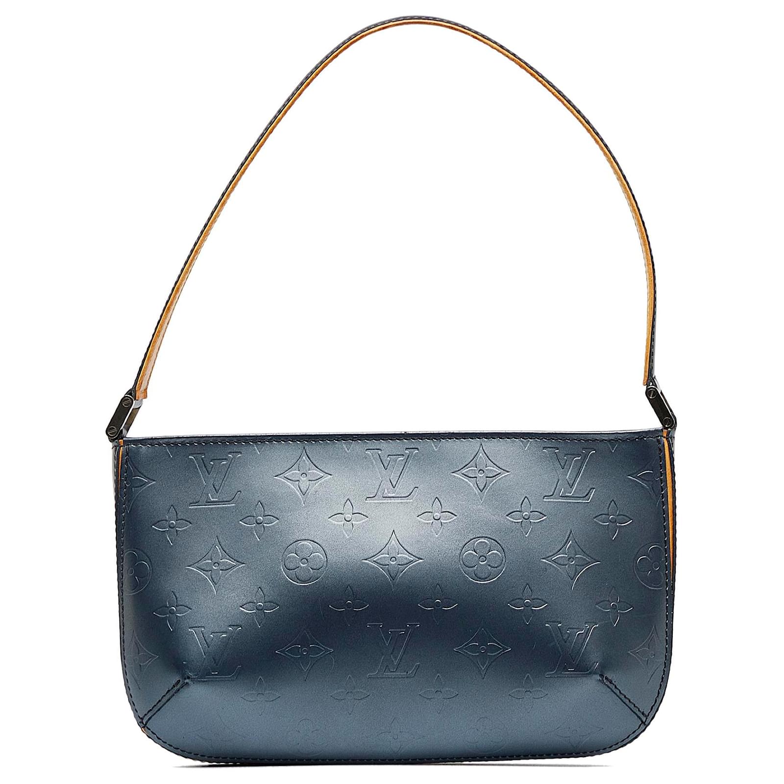 Louis Vuitton Blue Monogram Mat Fowler Leather Pony-style calfskin  ref.968952 - Joli Closet