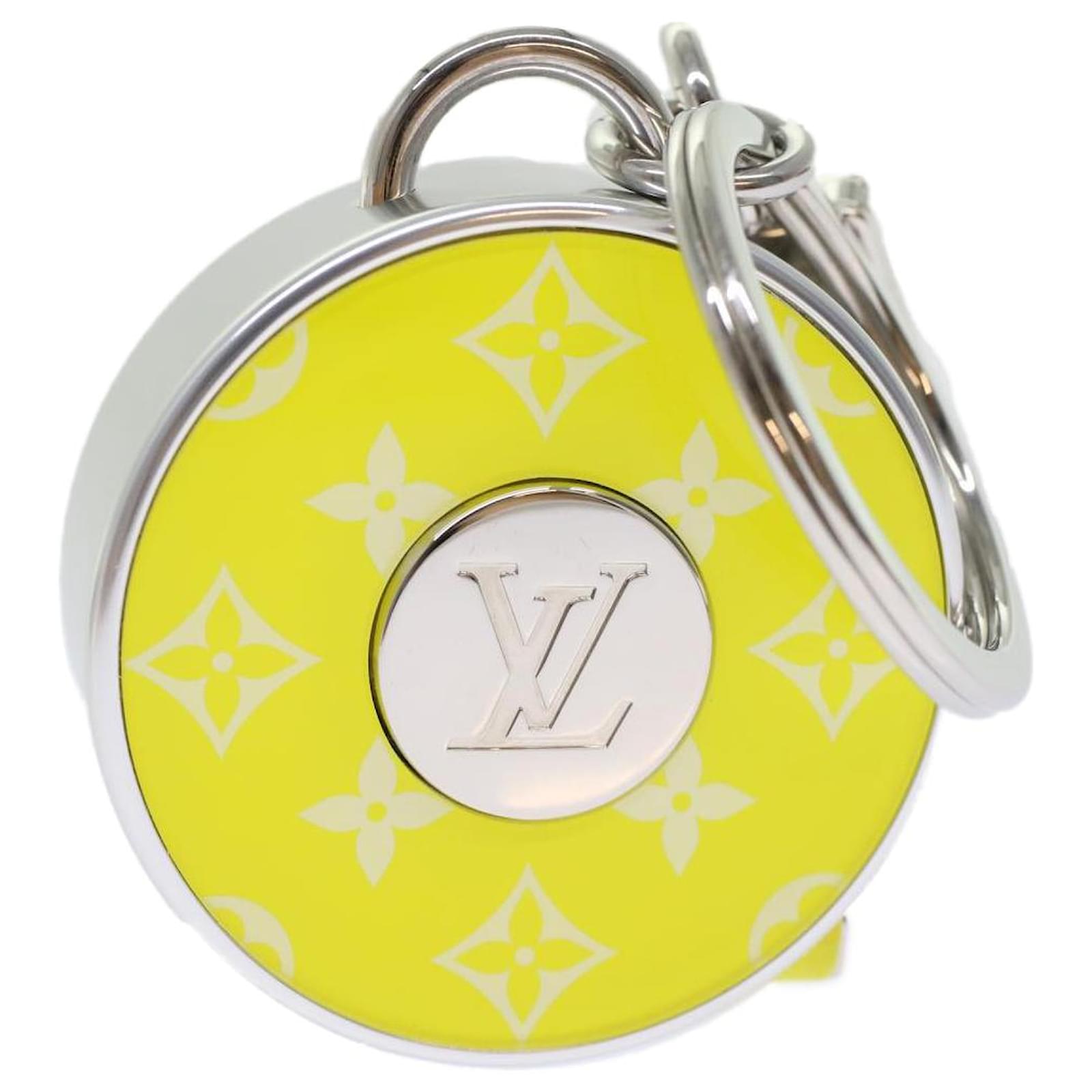 Bag Charms Louis Vuitton Louis Vuitton Porte Cles Meter Bag Charm Metal Yellow Mp3111 LV Auth 46101
