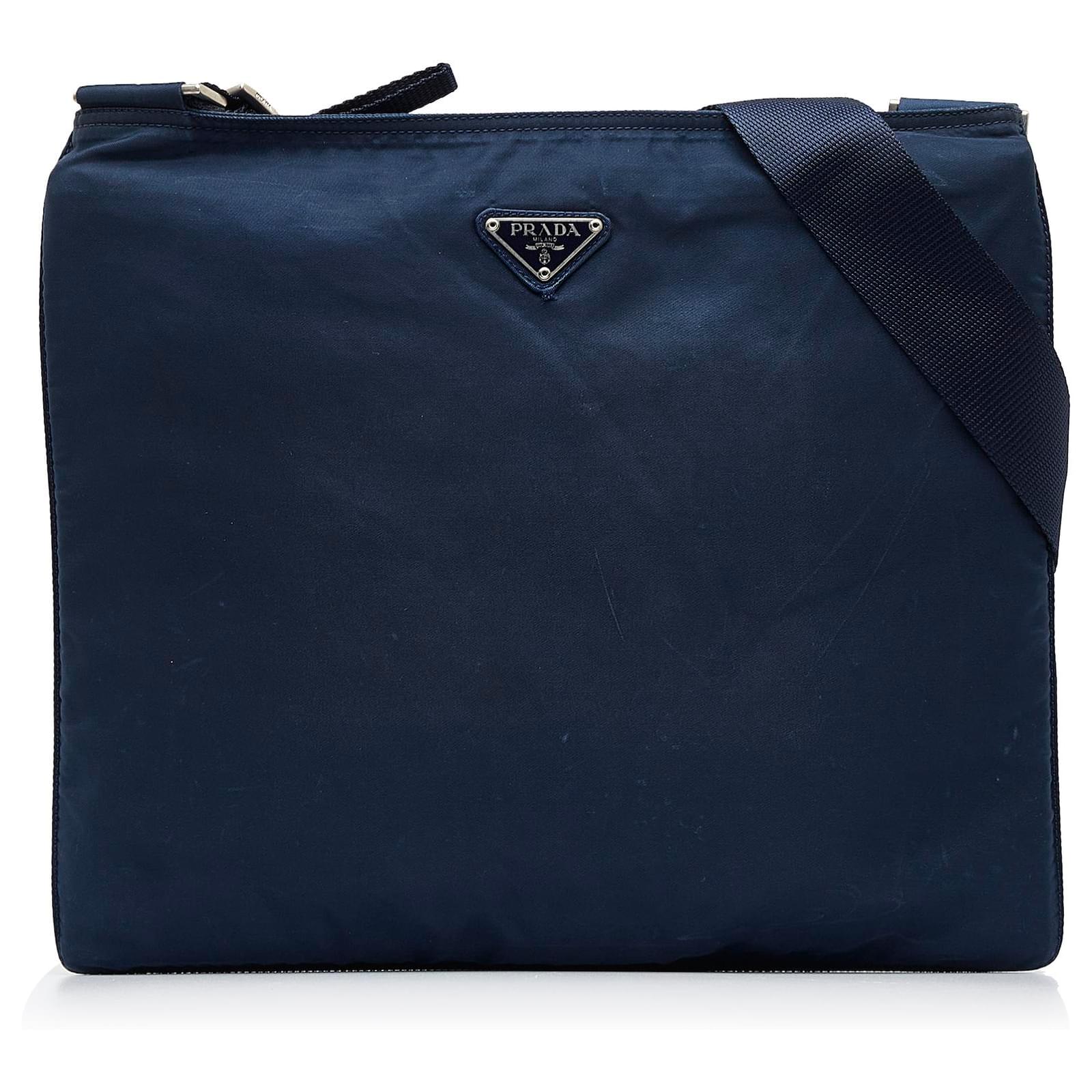 Navy blue nylon crossbody bag online