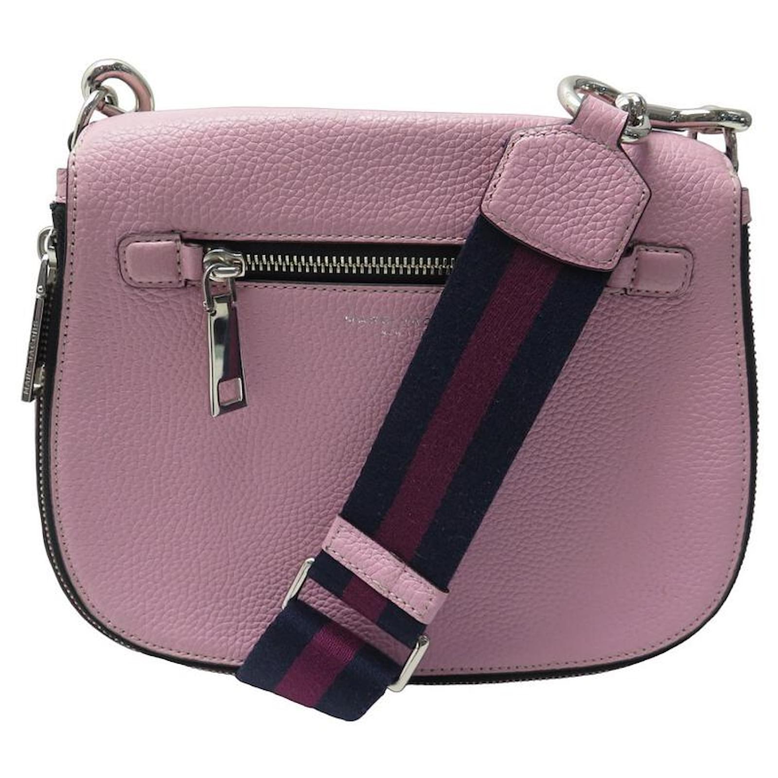 HAND BAG MARC JACOBS RECRUIT NOMAD BANDOULIERE PINK LEATHER PURSE