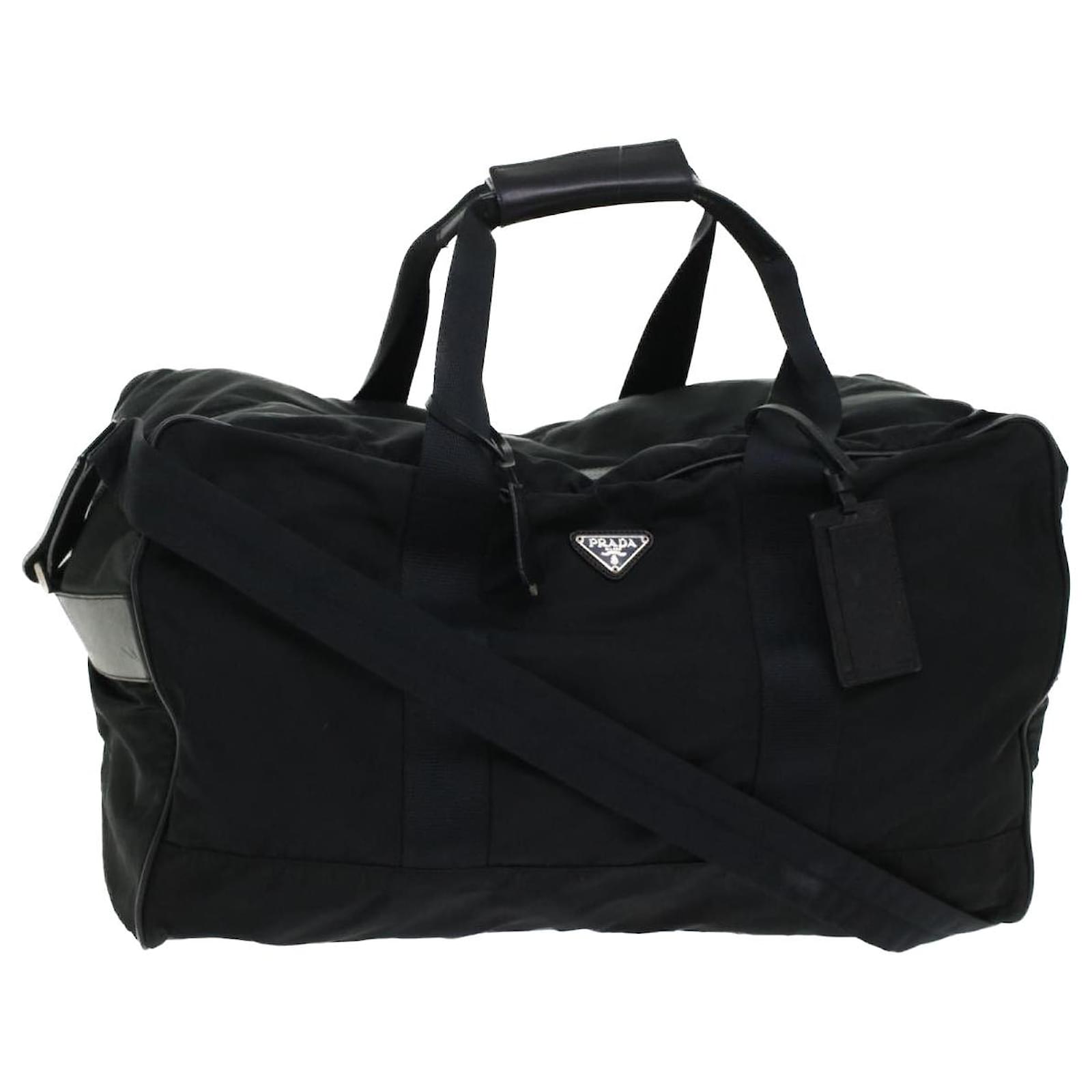 PRADA Boston Bag Nylon 2way Black Auth bs6263 ref.969449