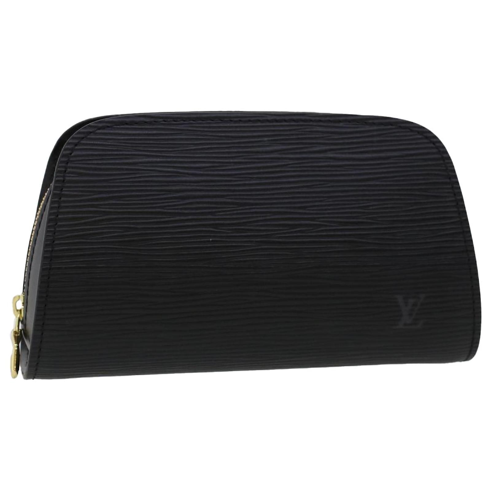 LOUIS VUITTON Epi Dauphine PM Pouch Blue M48445 LV Auth 40379