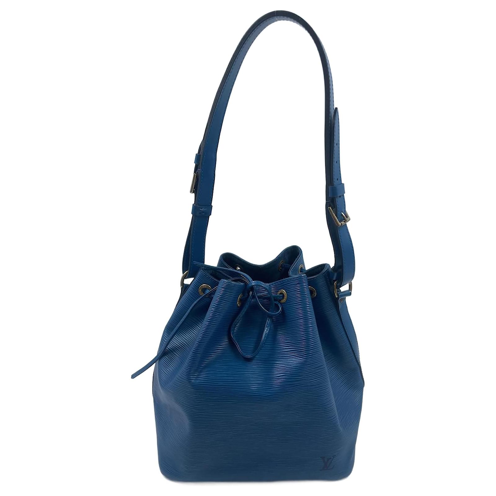 Blue Epi Leather Louis Vuitton Petit Noe Brown Cloth ref.969563 - Joli  Closet