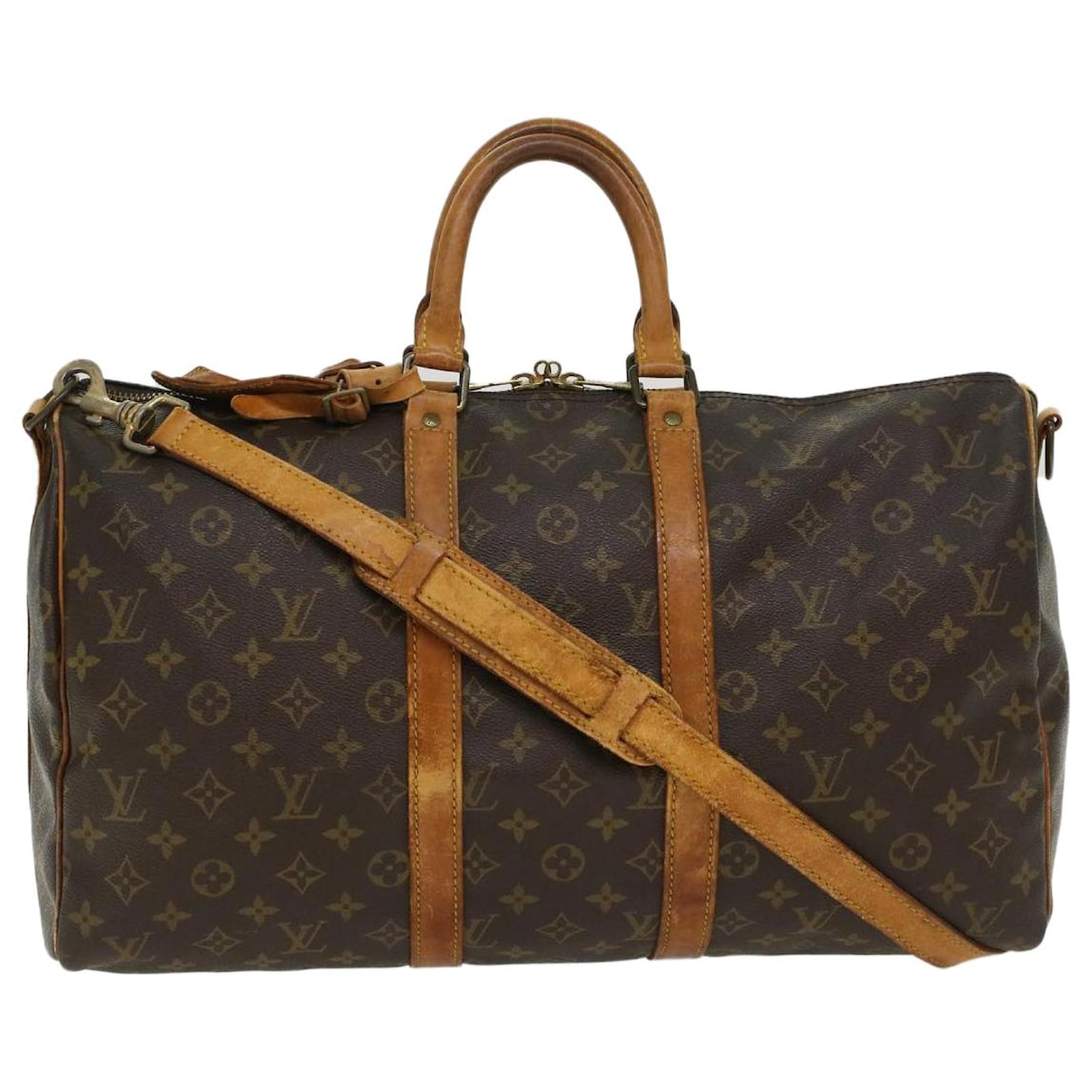Louis Vuitton Keepall Bandouliere 45 Brown Cloth ref.969886 - Joli
