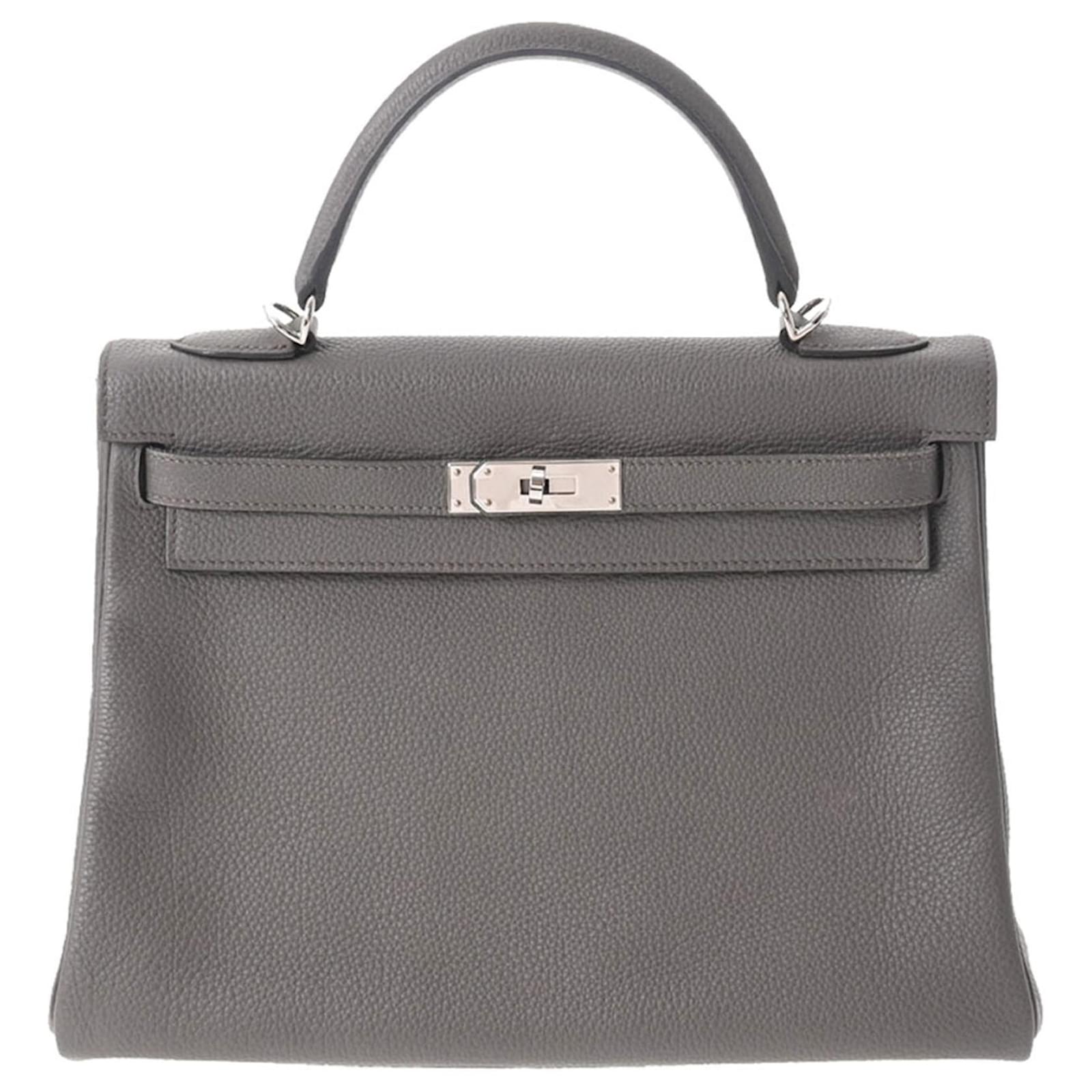 Hermès hermes kelly 32 Grey Leather ref.969898 - Joli Closet