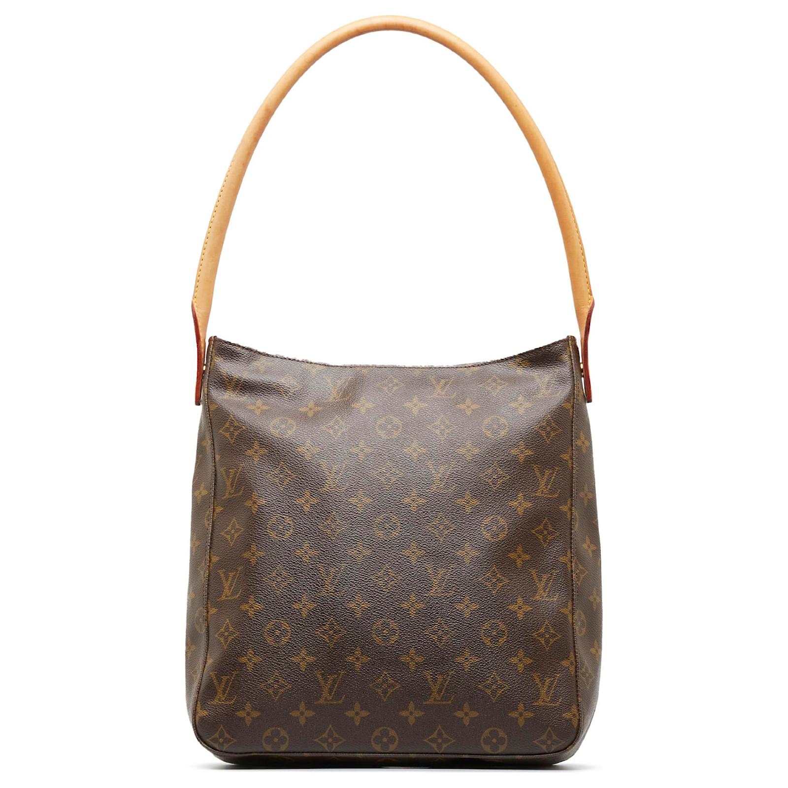 Louis Vuitton Looping GM Monogram Canvas Leather Shoulder Bag Authentic