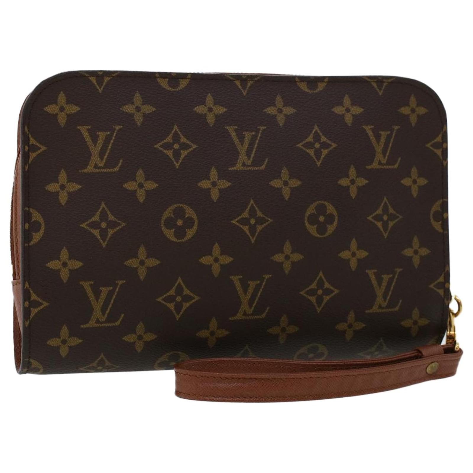 Louis Vuitton Classic Orsay Clutch Bag Pouchette w/ Wrist Strap