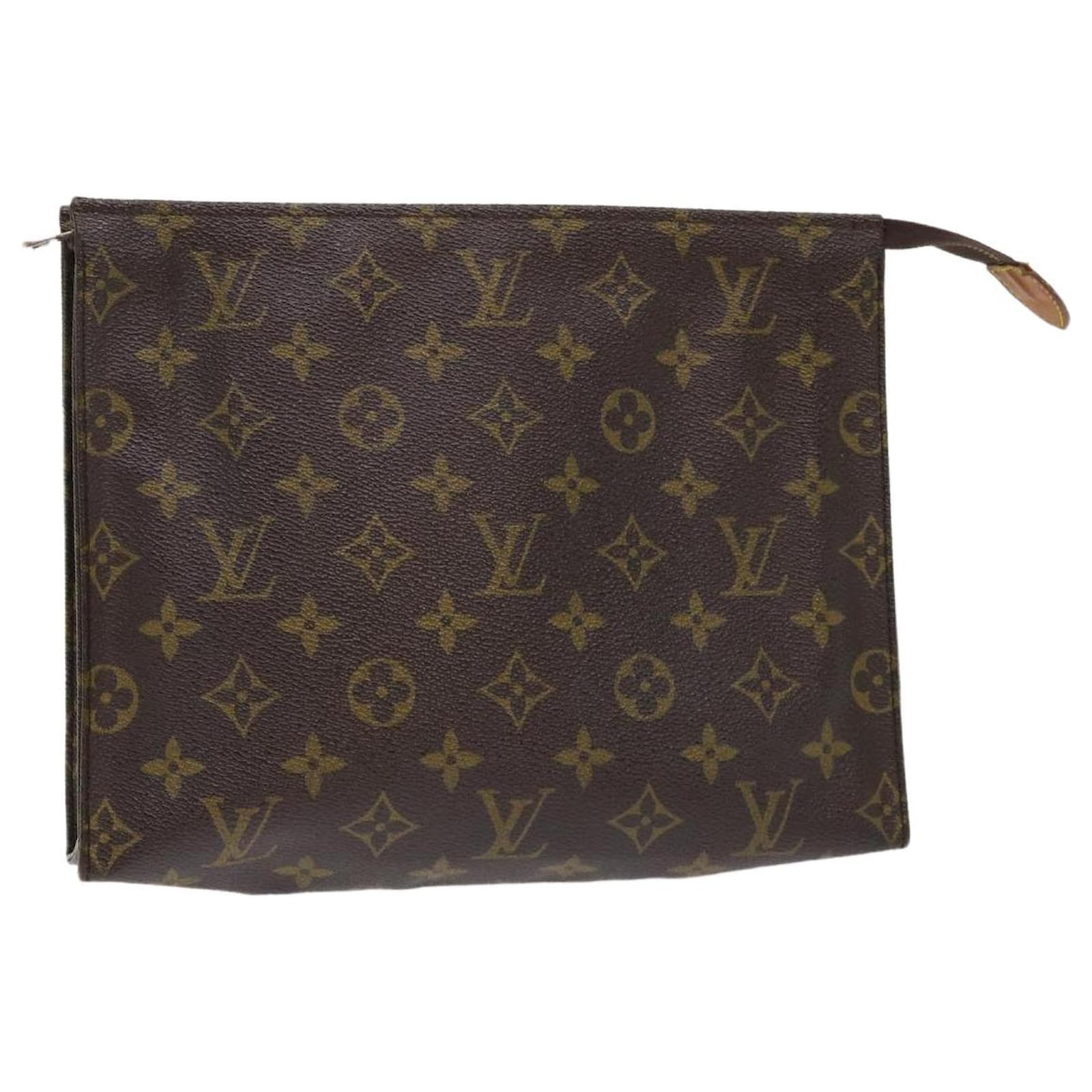 LOUIS VUITTON Monogram Mini Pochette Cancun Pouch Brown M95313 LV Auth  bs4036