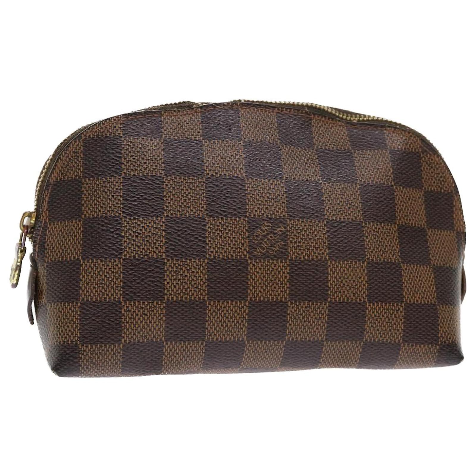 Louis Vuitton Damier Ebene Cosmetic Pouch PM Pre Owned