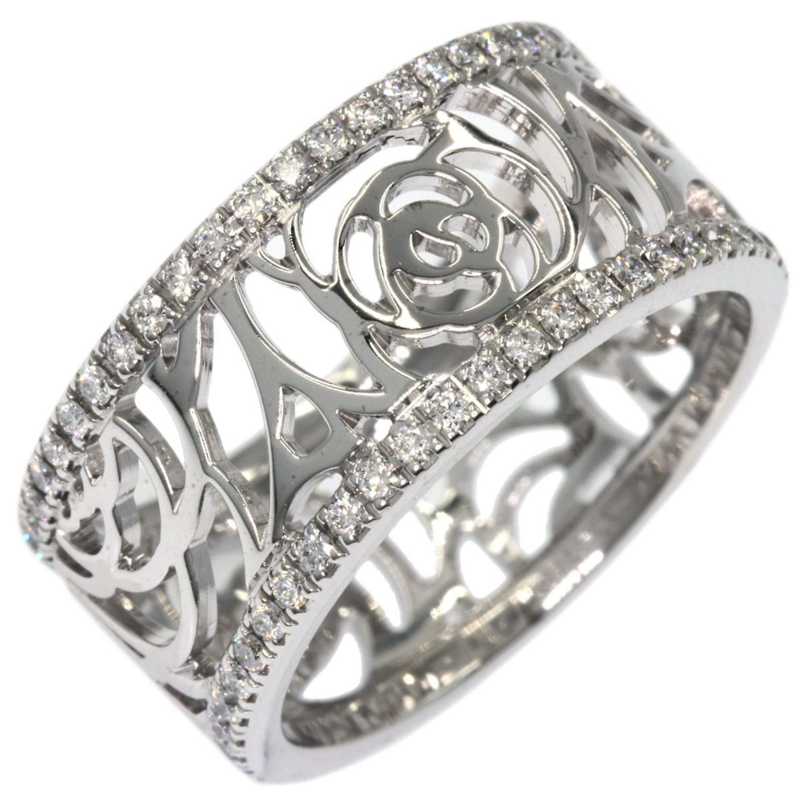 Chanel Camelia Silvery White gold ref.970858 - Joli Closet