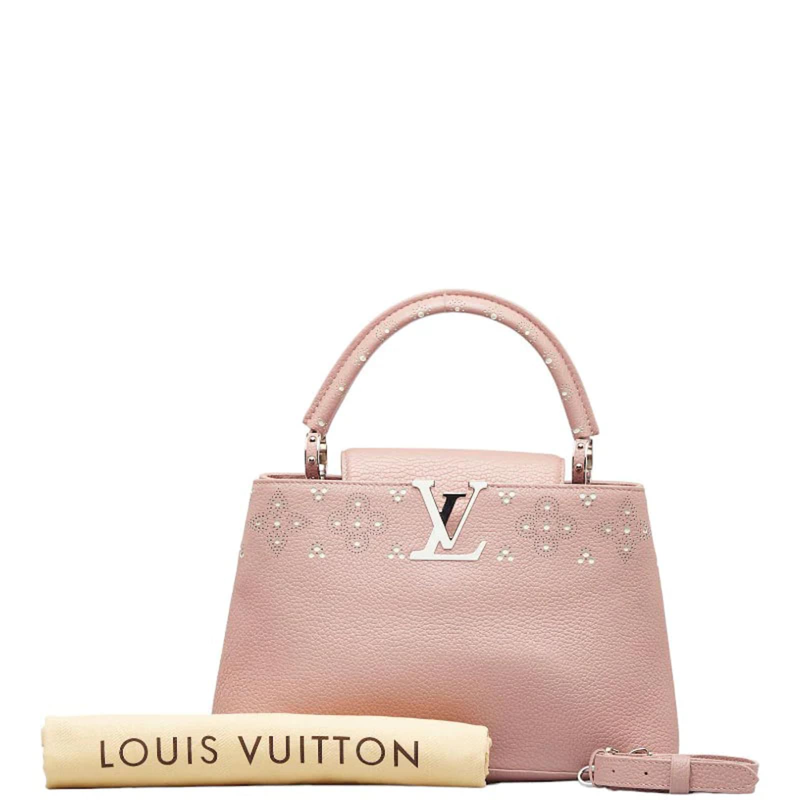 Louis Vuitton Taurillon Capucines PM M42258 Pink Leather Pony-style  calfskin ref.971141 - Joli Closet