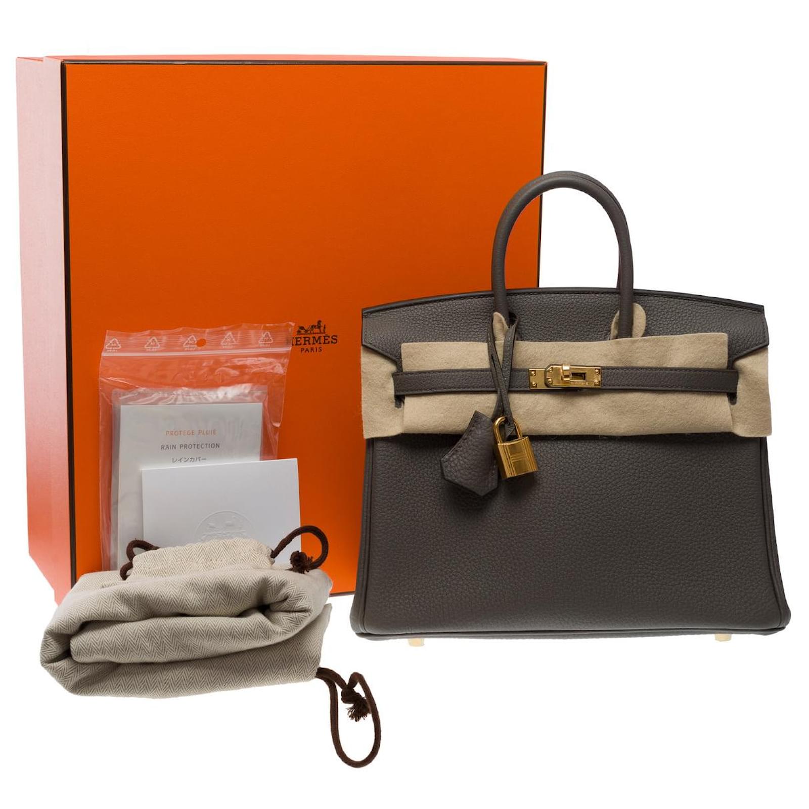 Hermes Birkin 35 Swift Orange Bag Tasche Leder leather Gold
