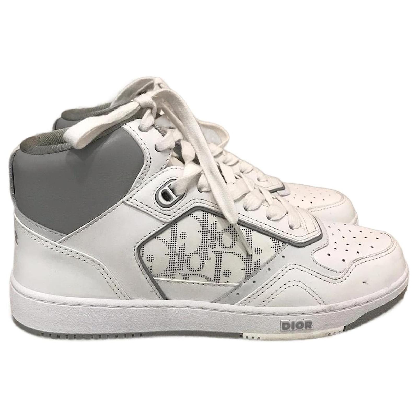 Pre-owned Dior B22 Cloth Trainers In White