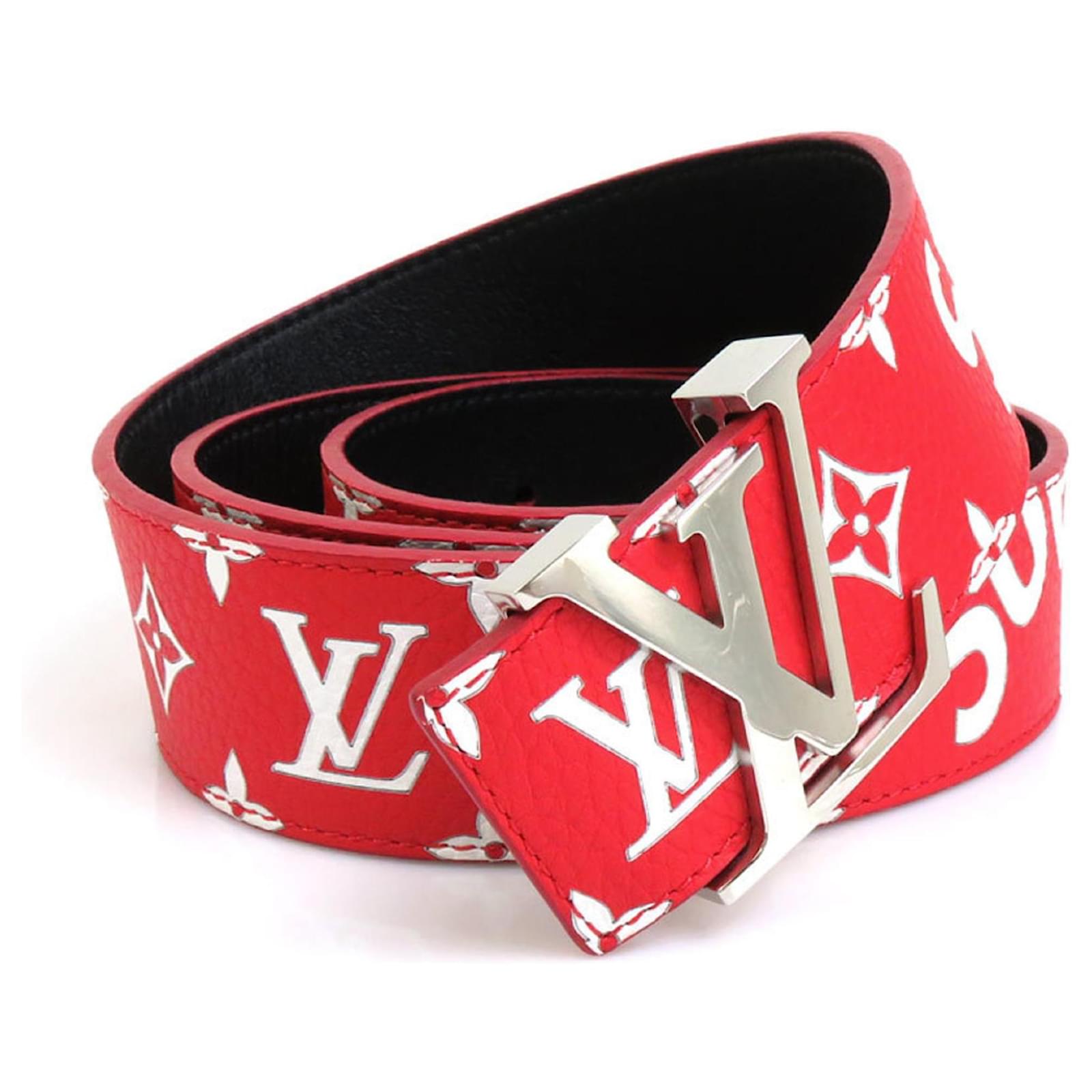 Ceinture lv outlet rouge