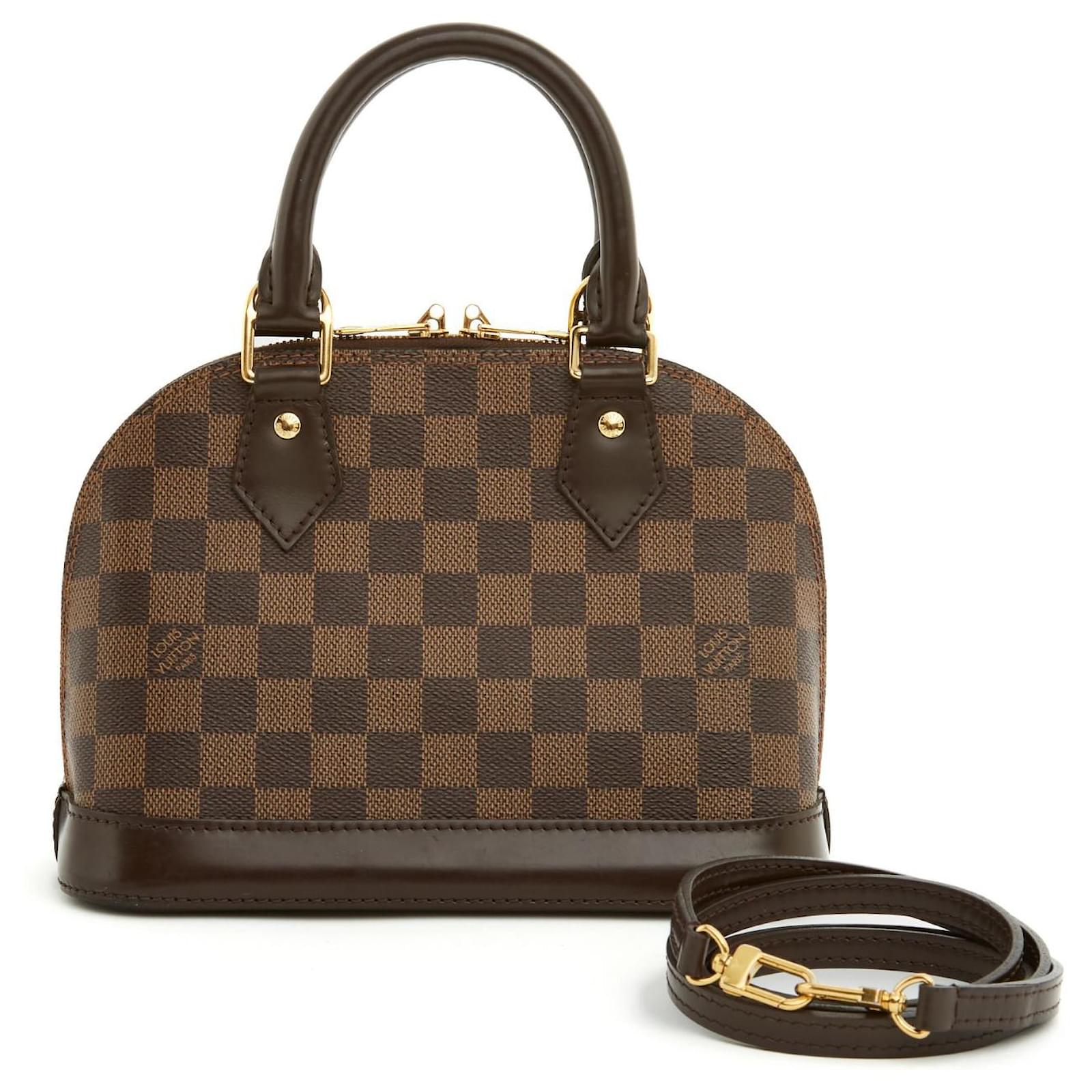 Louis Vuitton Alma BB checkerboard strap Brown Cloth ref.972043 - Joli  Closet